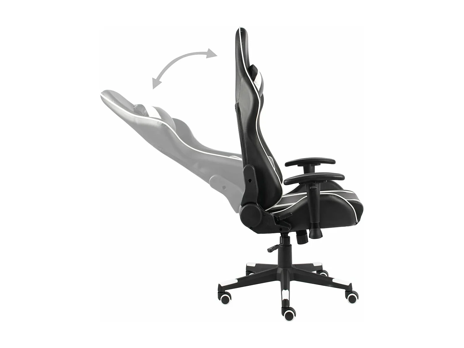 Chaise de jeu pivotante Blanc PVC