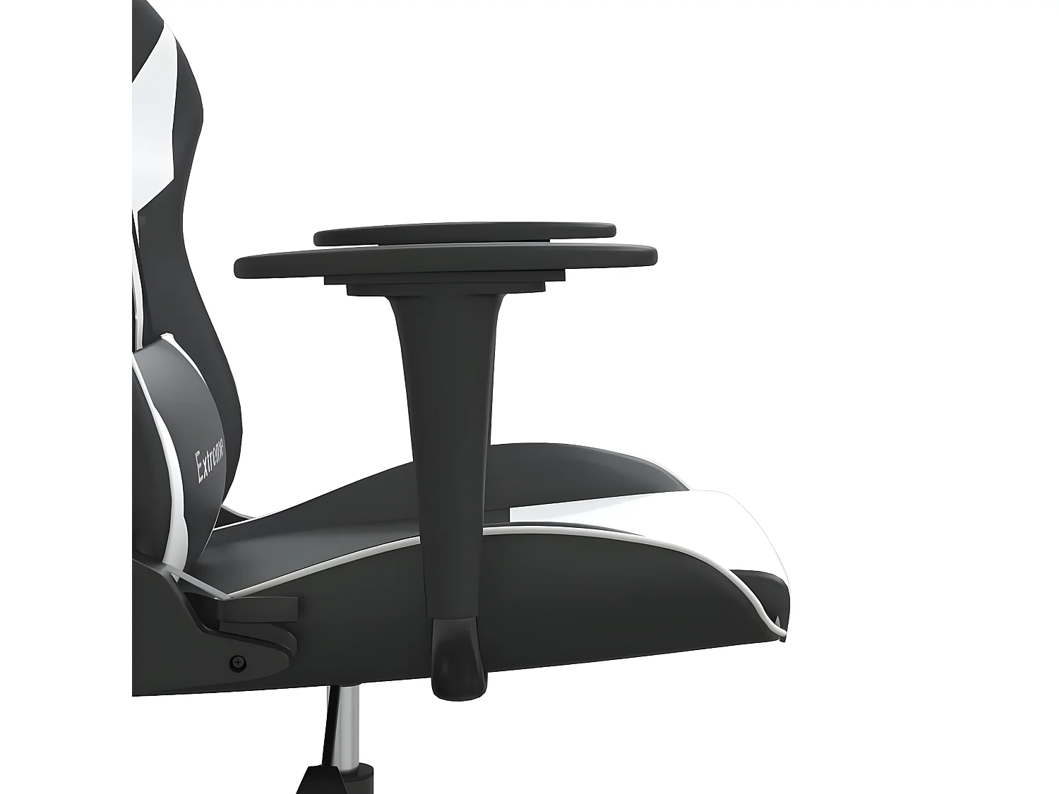 Chaise de jeu Noir et blanc Similicuir