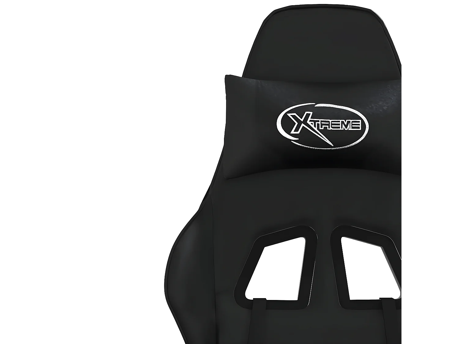 Massage gamestoel kunstleer zwart