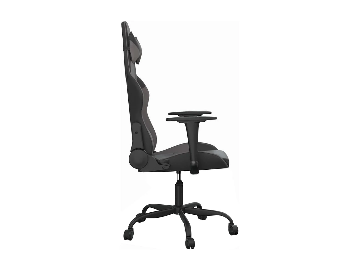 piezas Silla gaming cuero sintético negro y gris