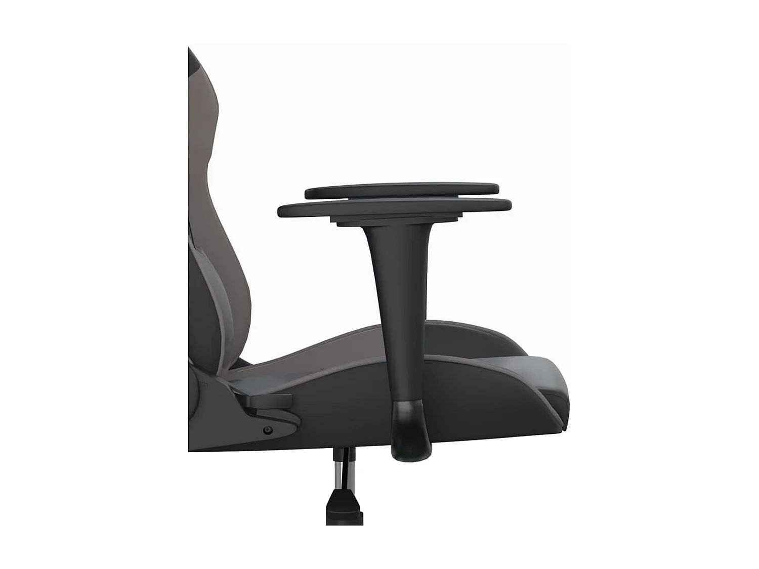 piezas Silla gaming cuero sintético negro y gris