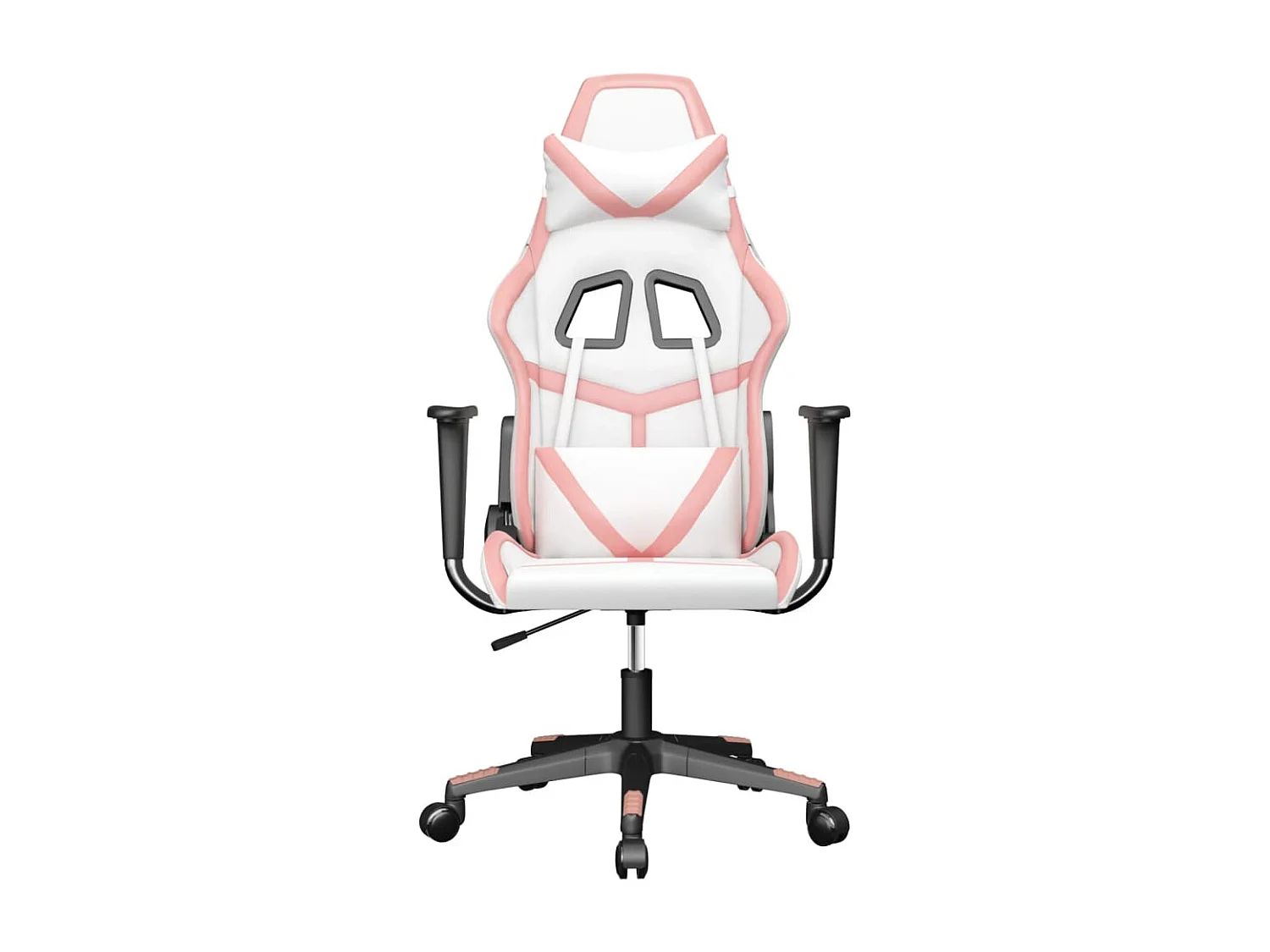 Chaise de jeu de massage Blanc et rose Similicuir