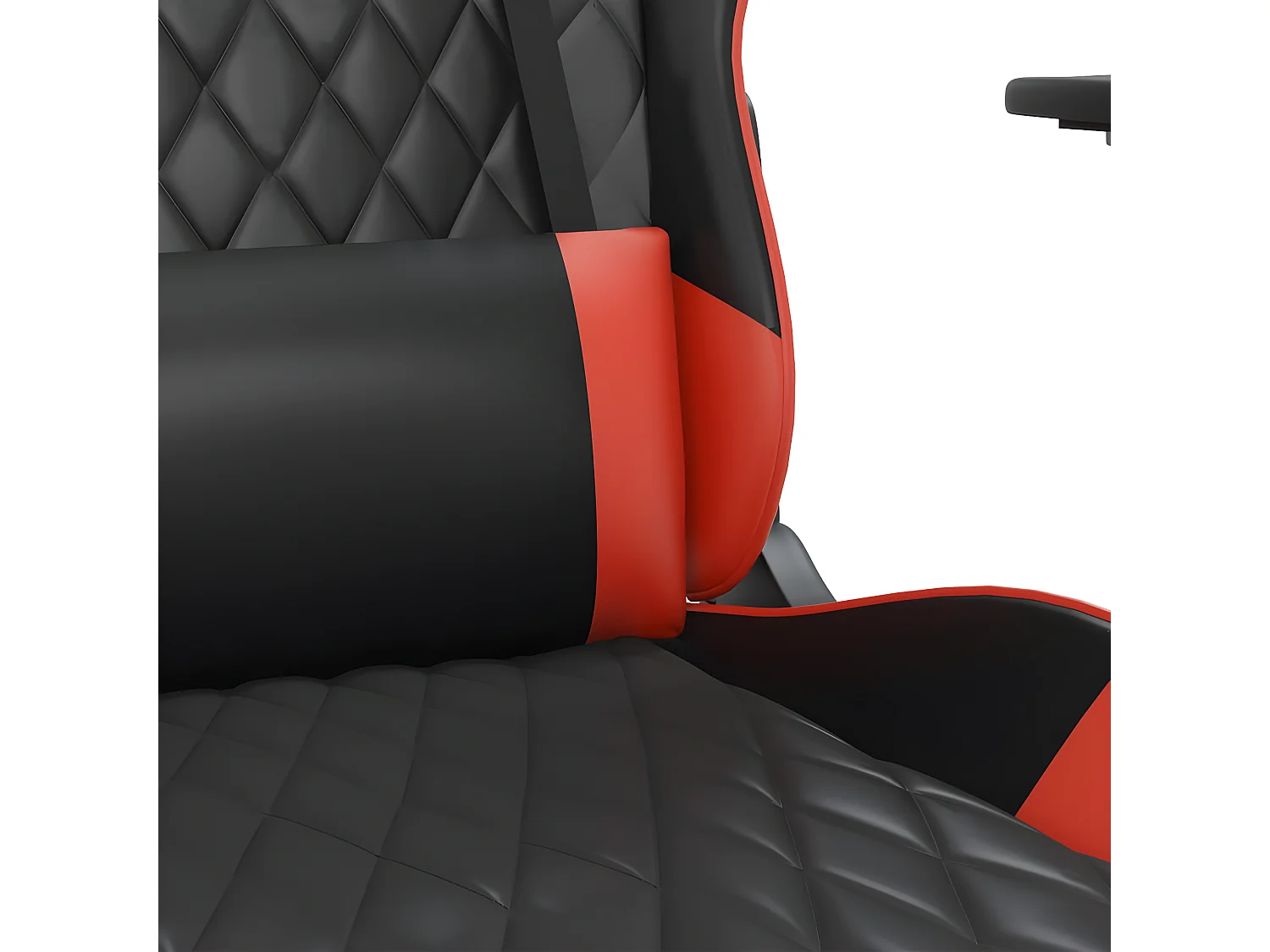Chaise de jeu de massage Noir et rouge Similicuir
