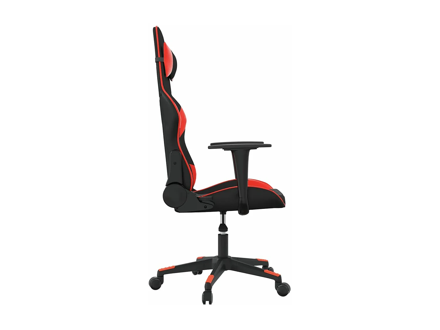 Massage gamestoel kunstleer zwart en rood