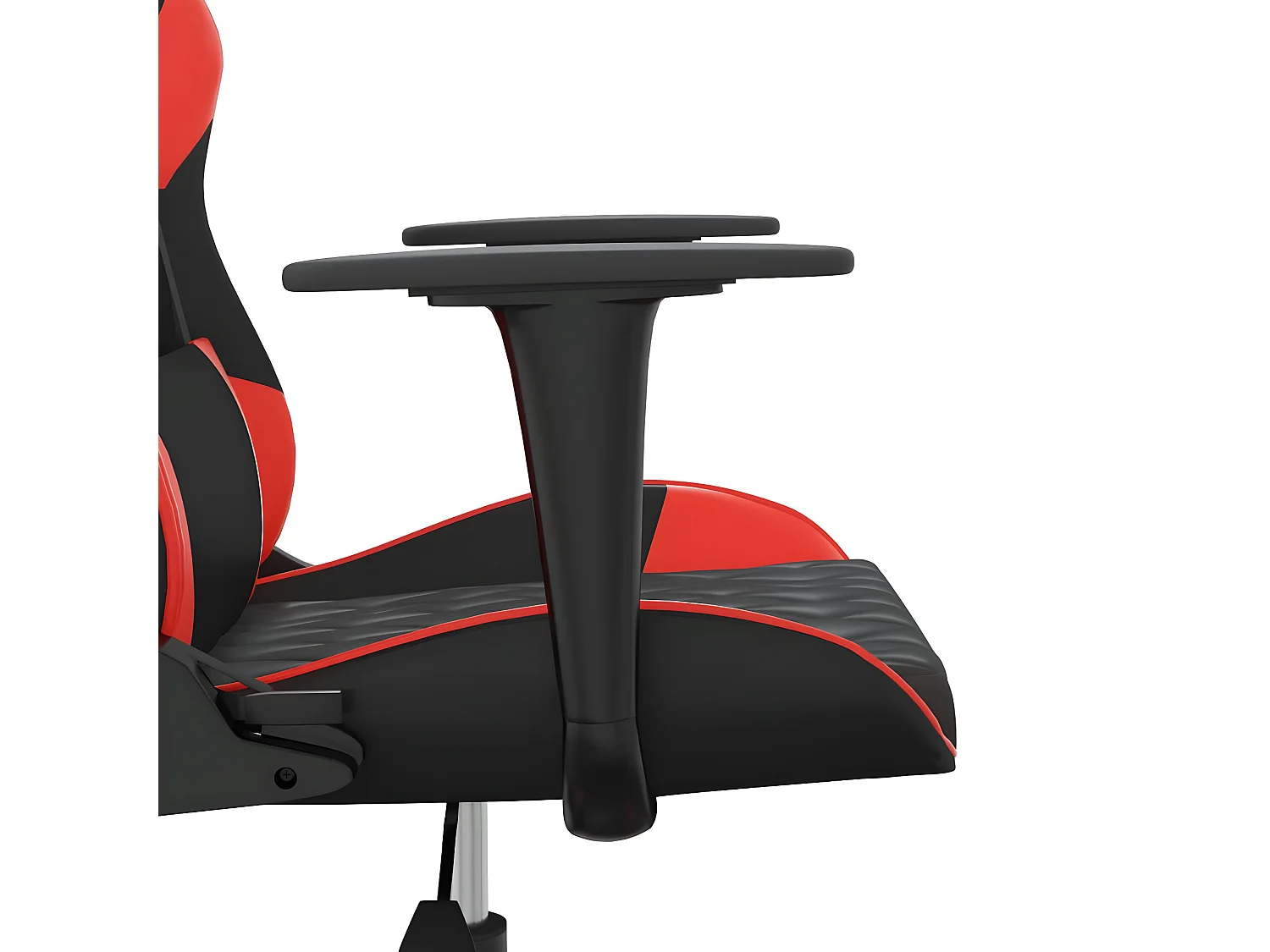 Massage gamestoel kunstleer zwart en rood