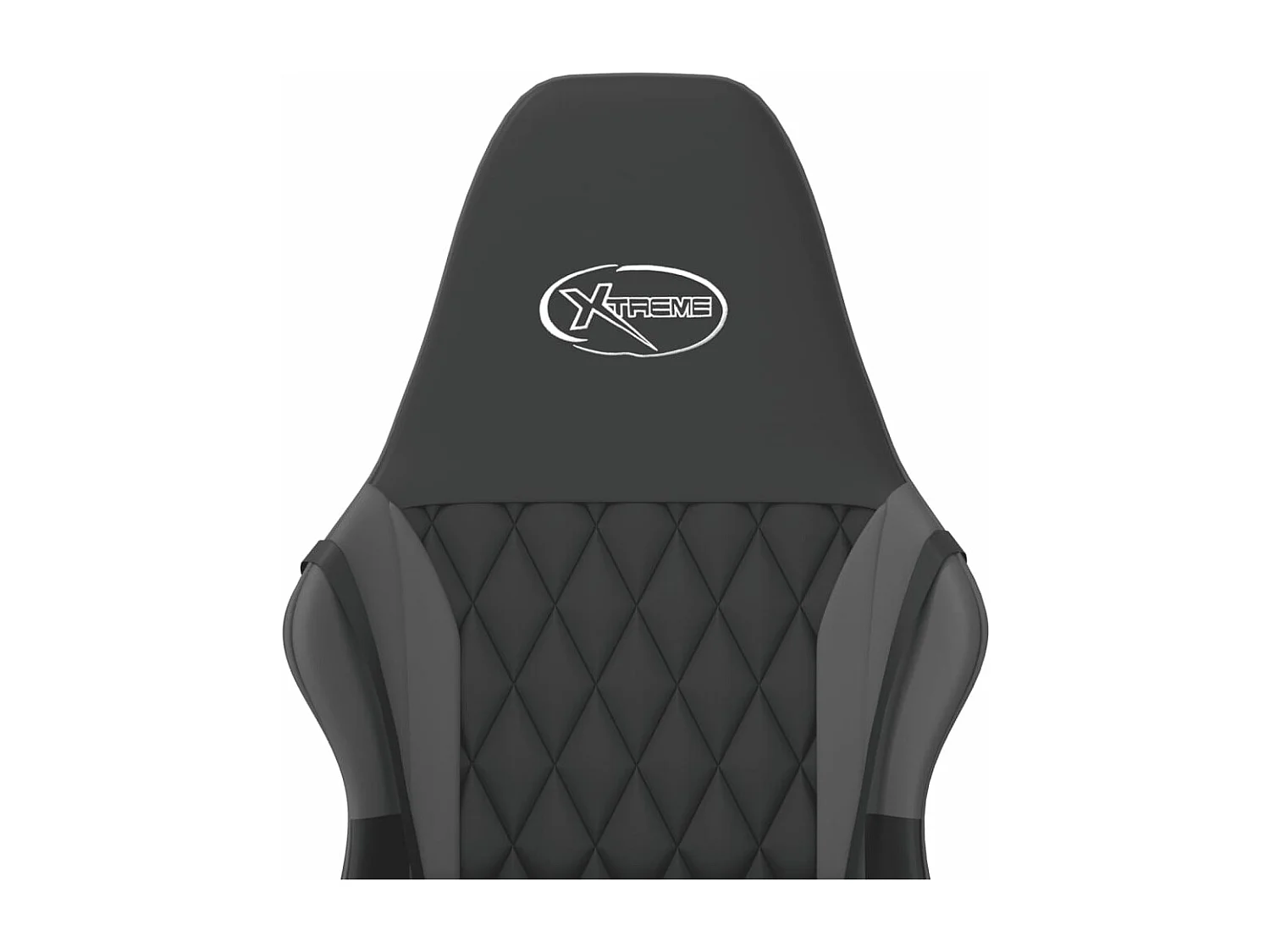 Silla gaming de masaje cuero sintético negro y gris