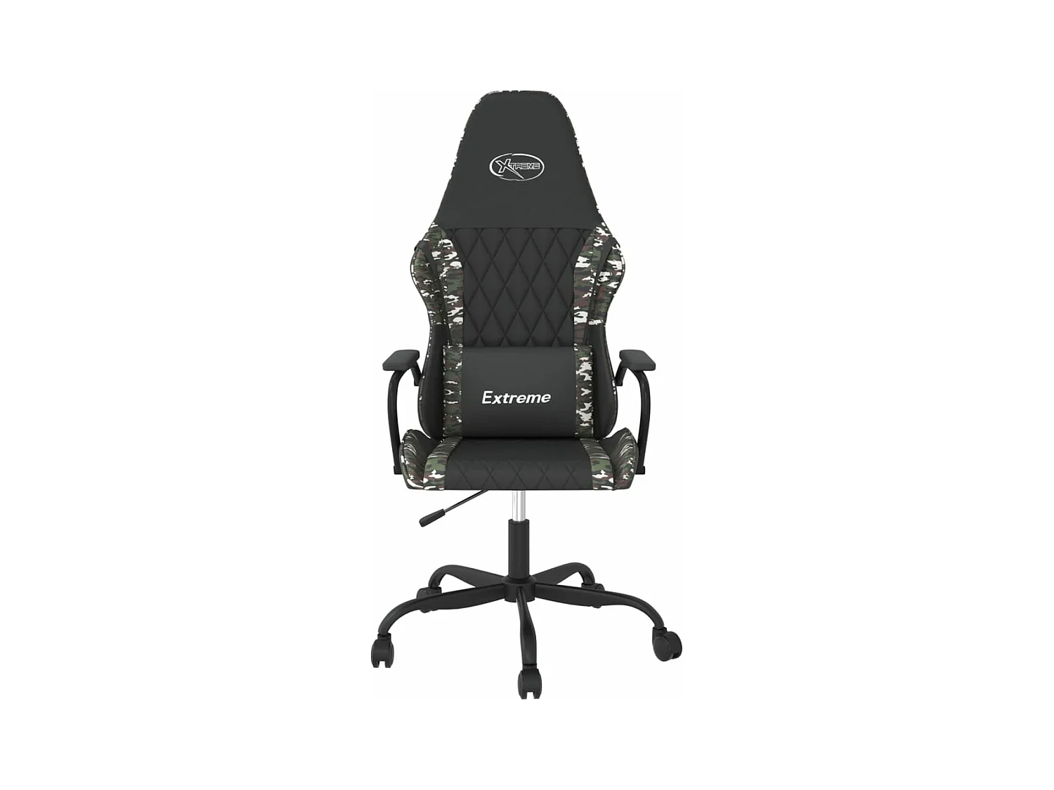 Chaise de jeu Noir et camouflage Similicuir