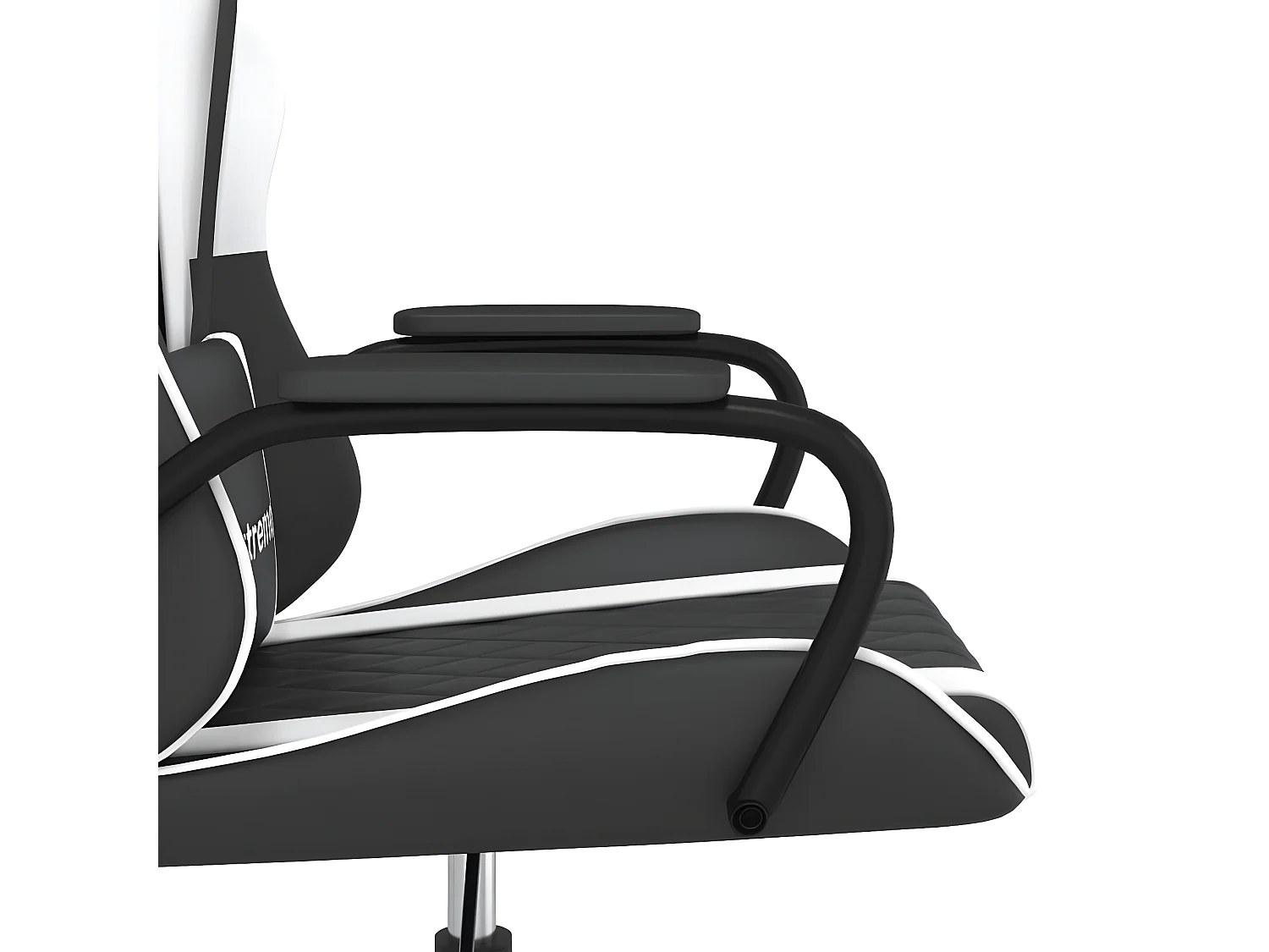 Chaise de jeu de massage Noir et blanc Similicuir