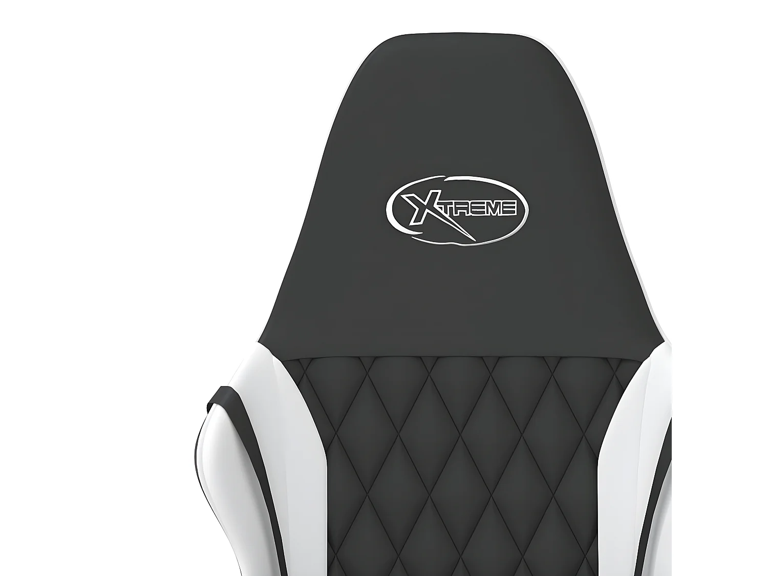 Chaise de jeu de massage Noir et blanc Similicuir