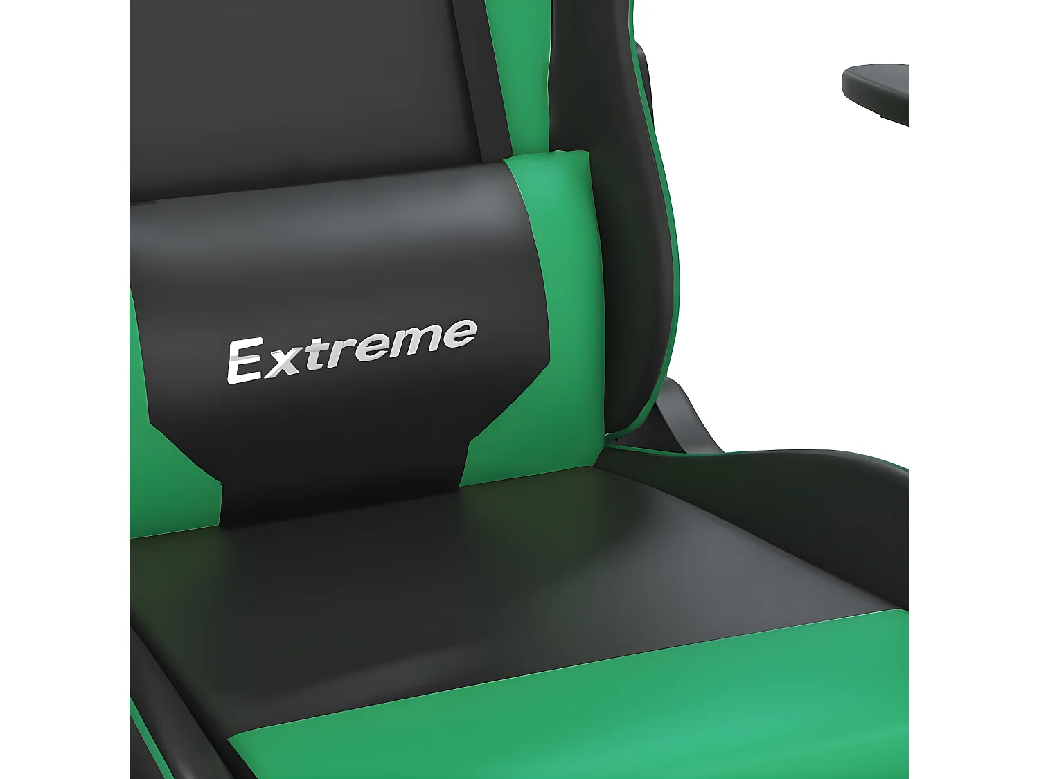 Chaise de jeu Noir et vert Similicuir