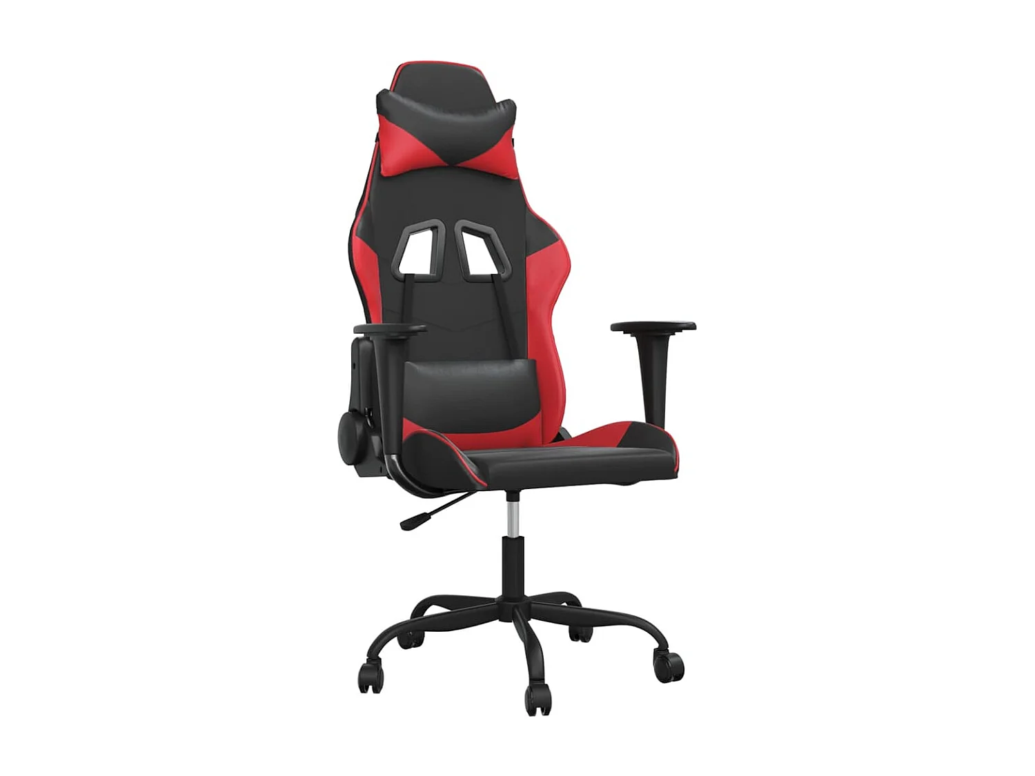 piezas Silla gaming cuero sintético negro y rojo