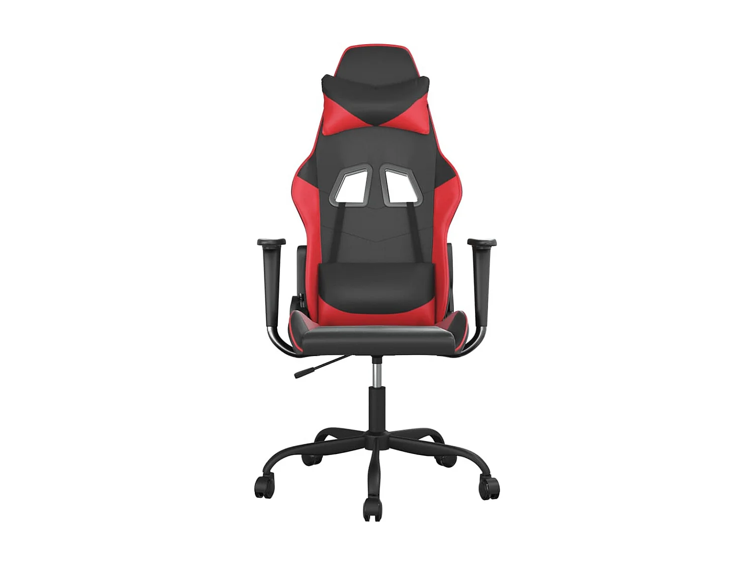 piezas Silla gaming cuero sintético negro y rojo