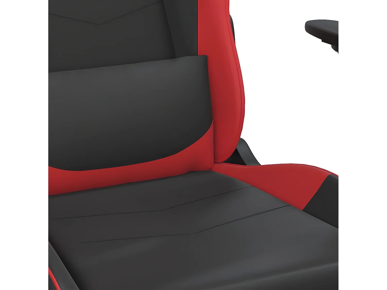 piezas Silla gaming cuero sintético negro y rojo