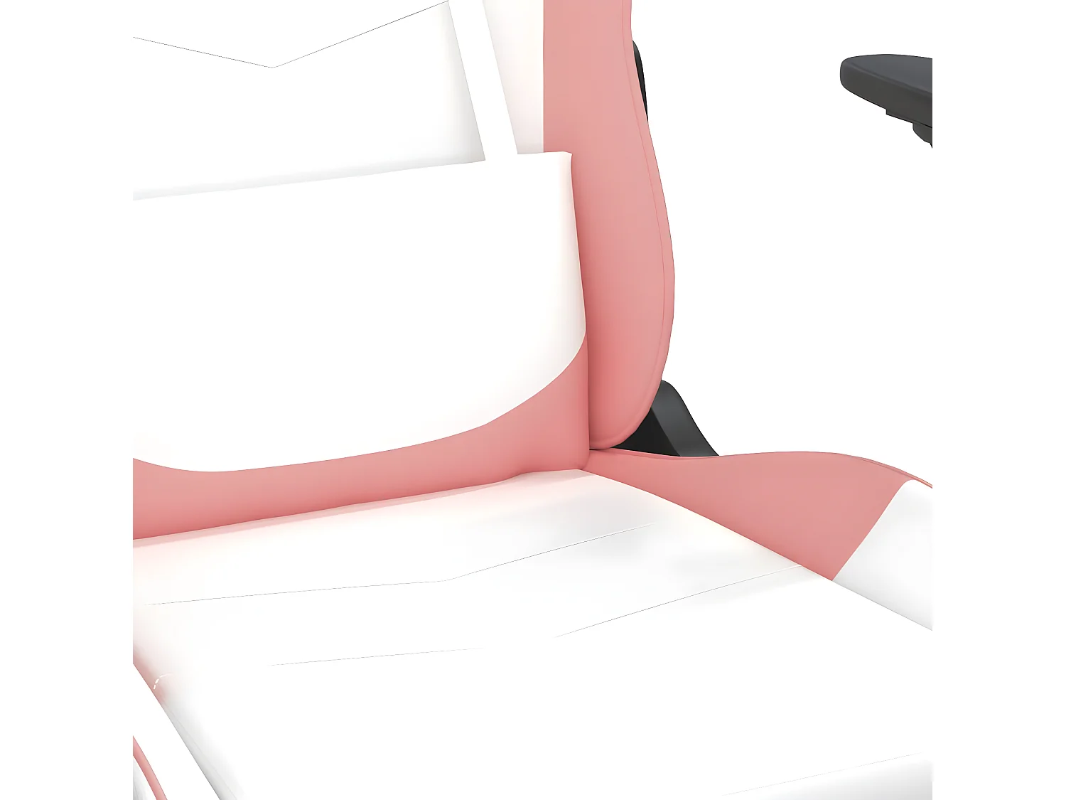 Chaise de jeu de massage Blanc et rose Similicuir