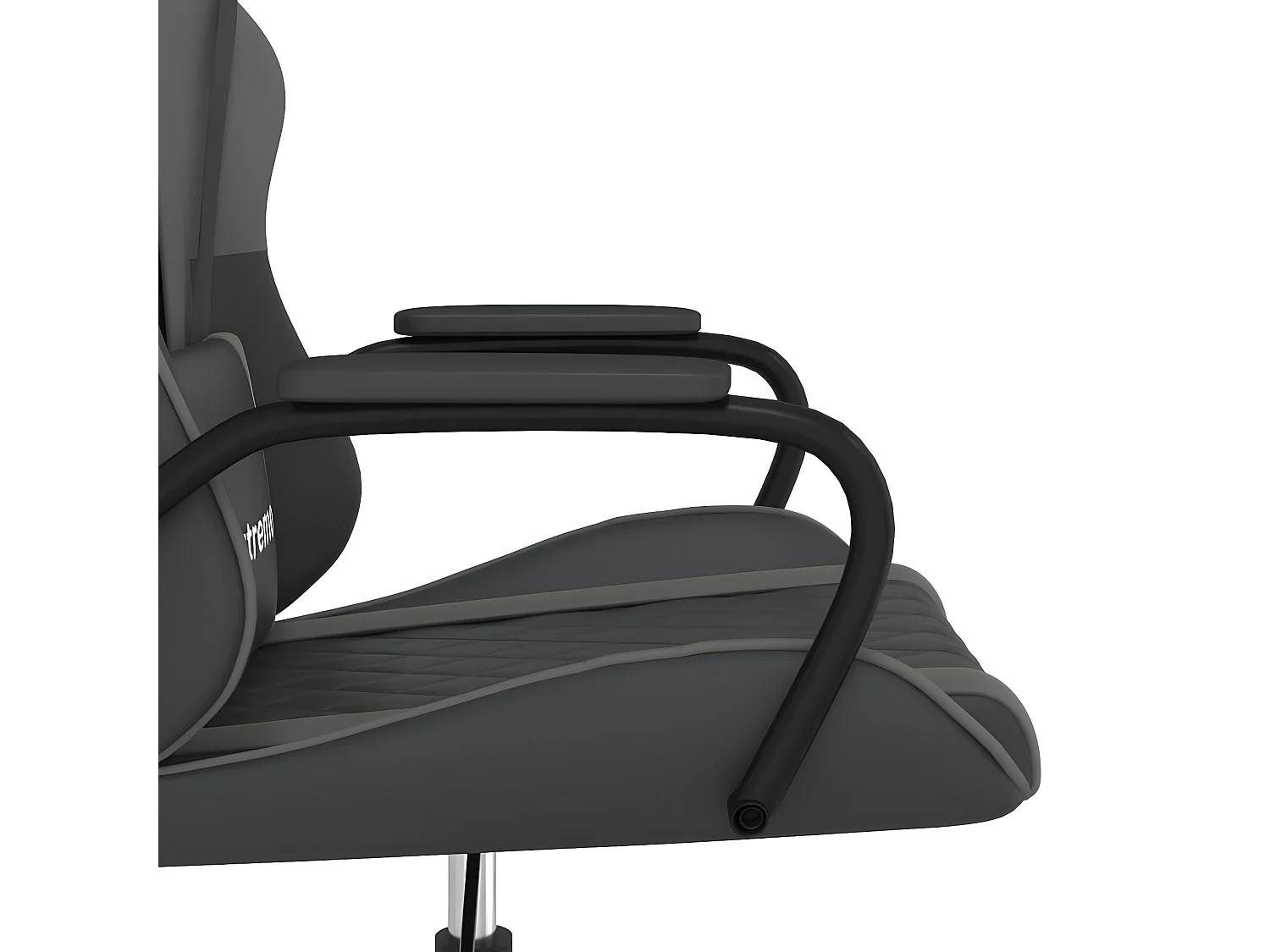Silla gaming cuero sintético negro y gris