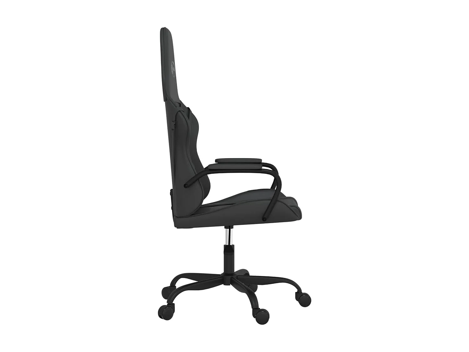 Silla gaming cuero sintético negro