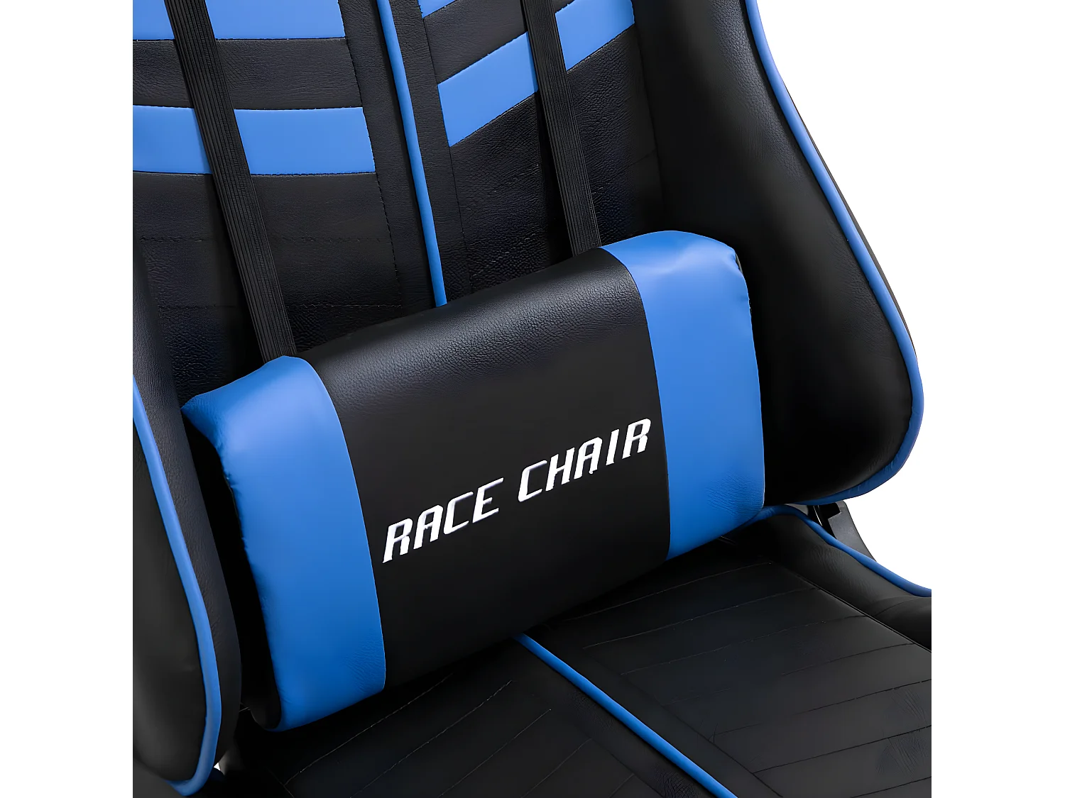 Cadeira de gaming couro artificial azul