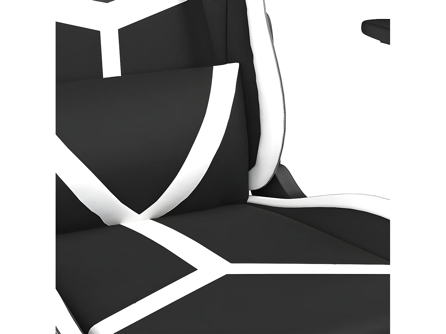 Chaise de jeu Noir et blanc Similicuir