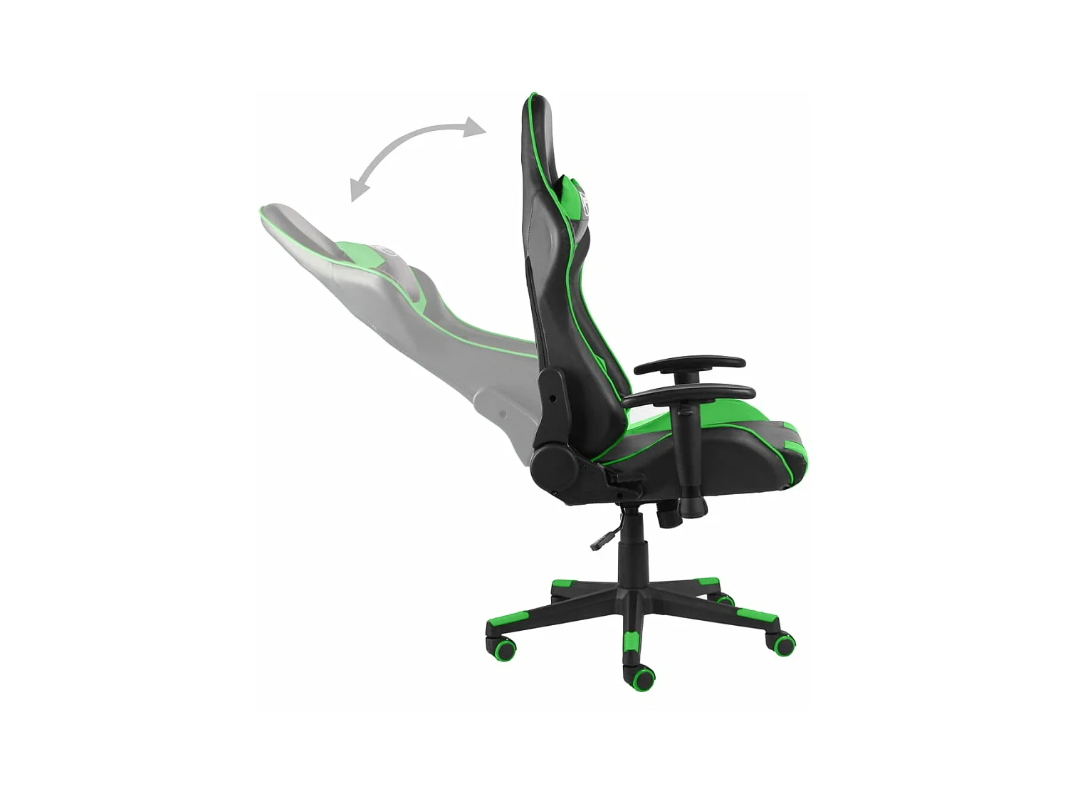 Chaise de jeu pivotante Vert PVC