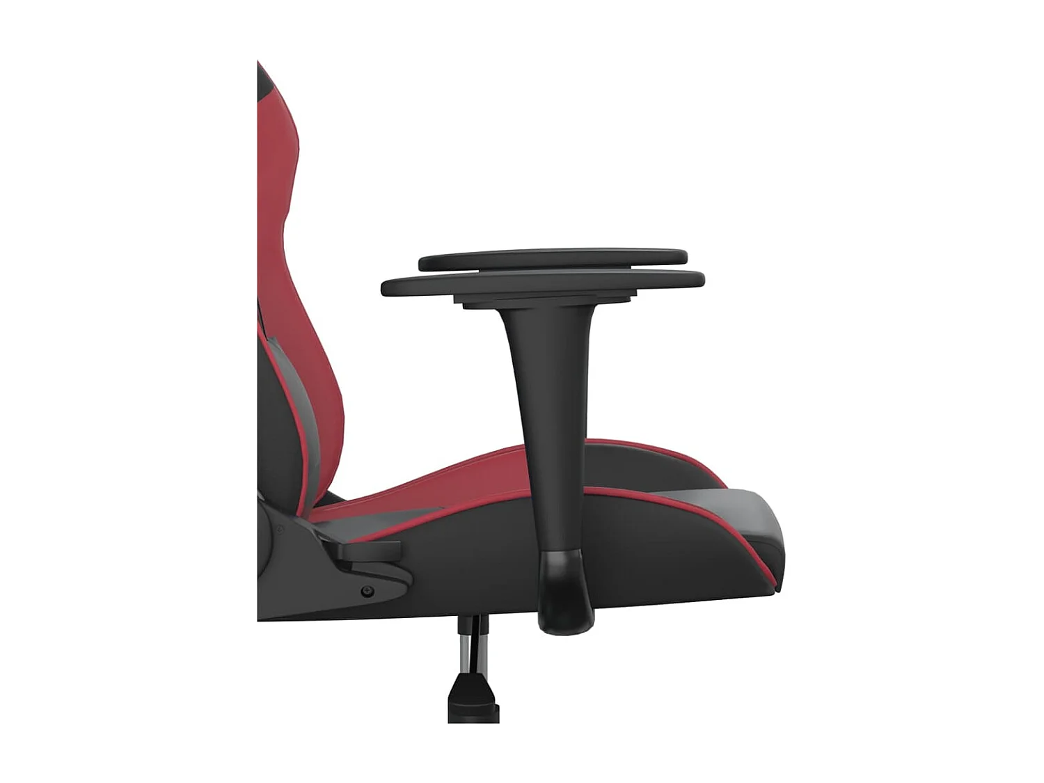 Chaise de jeu Noir et rouge bordeaux Similicuir