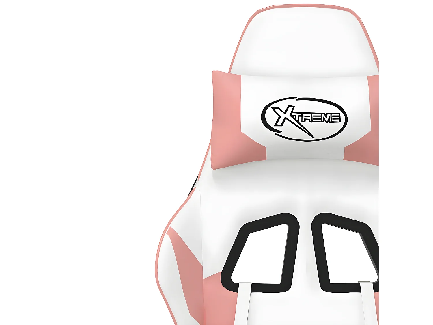 Chaise de jeu de massage Blanc et rose Similicuir