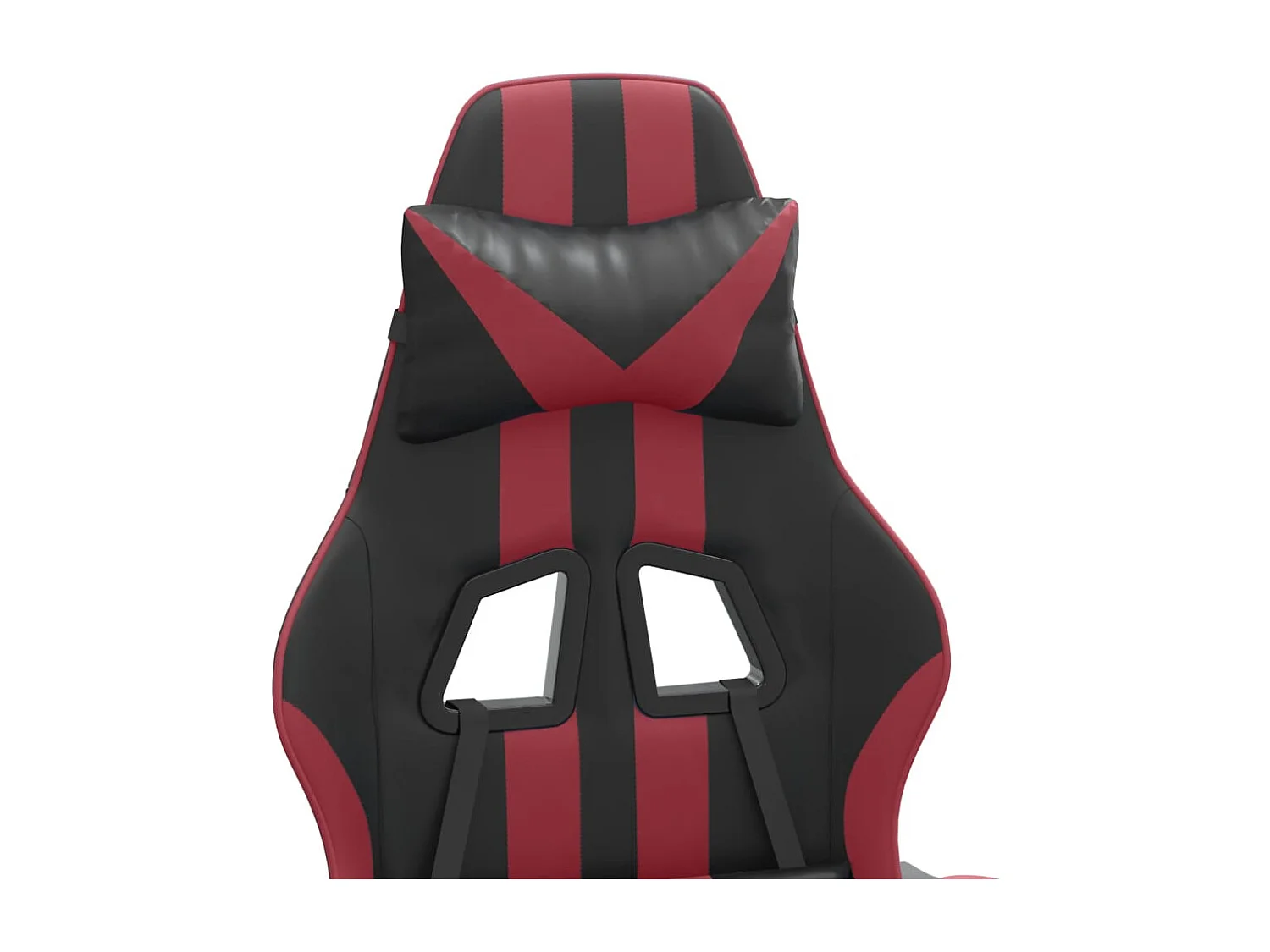 Chaise de jeu Noir et rouge bordeaux Similicuir