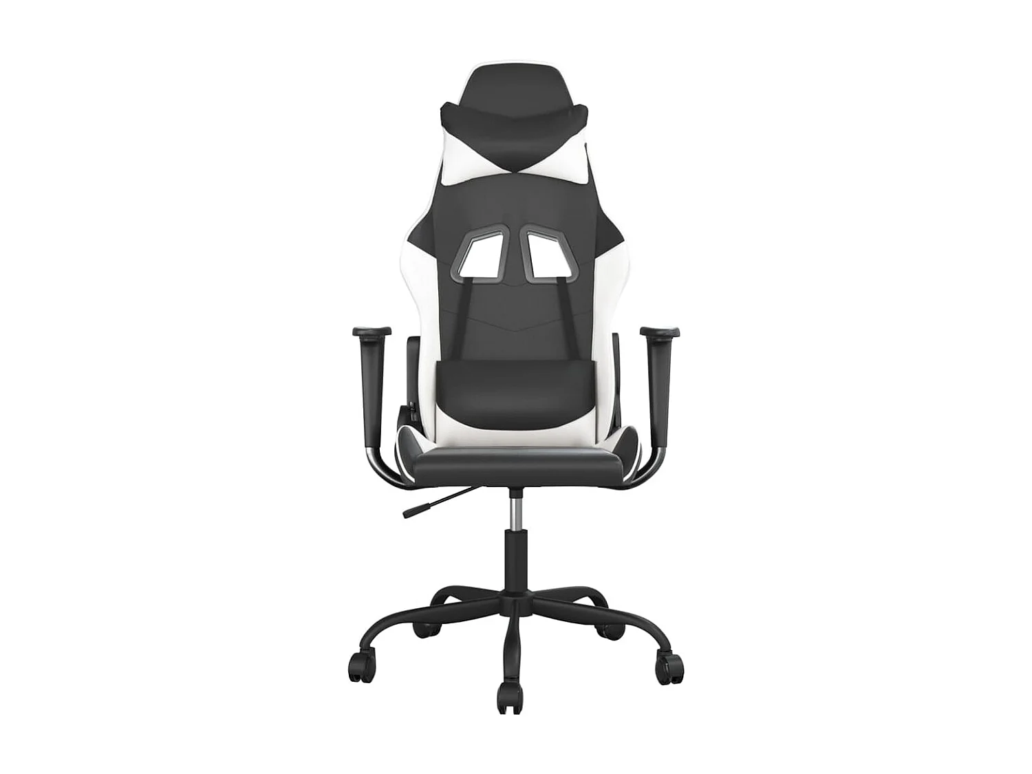 piezas Silla gaming cuero sintético negro y blanco