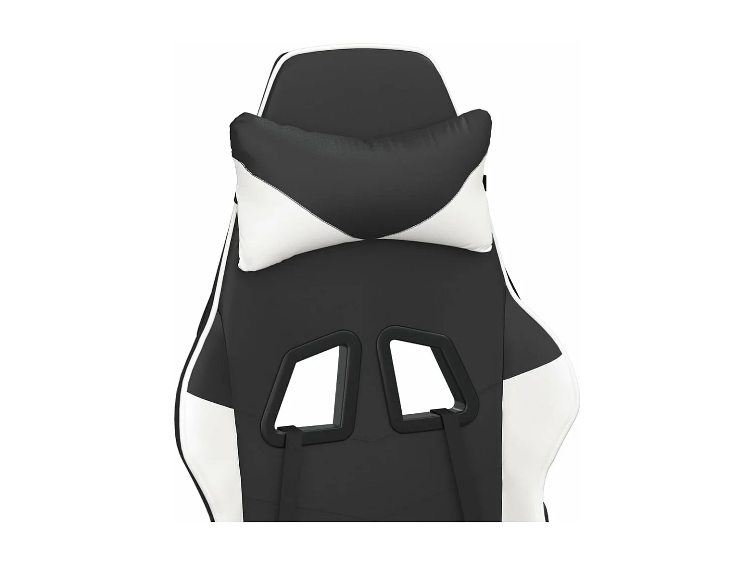 piezas Silla gaming cuero sintético negro y blanco