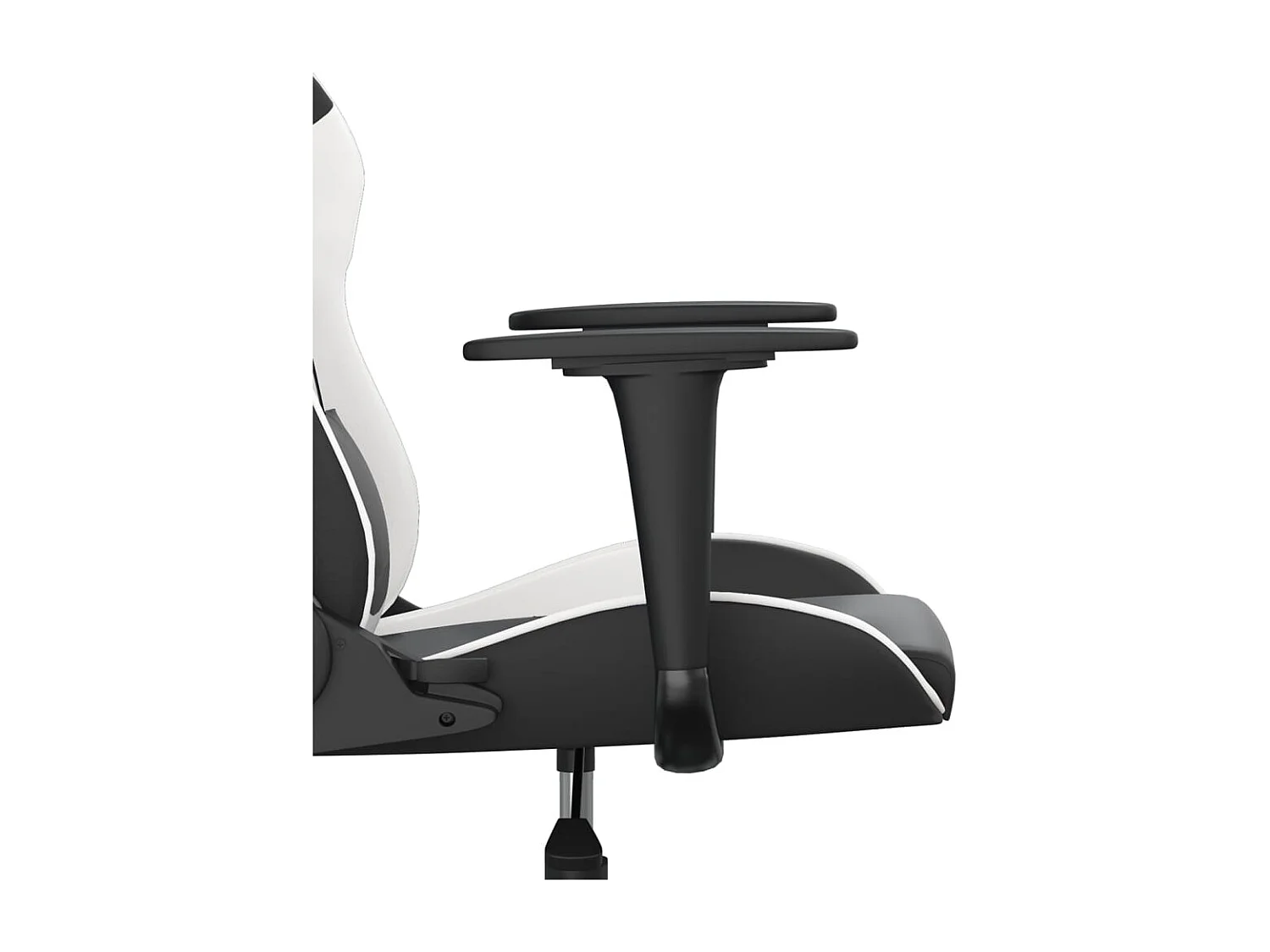 piezas Silla gaming cuero sintético negro y blanco
