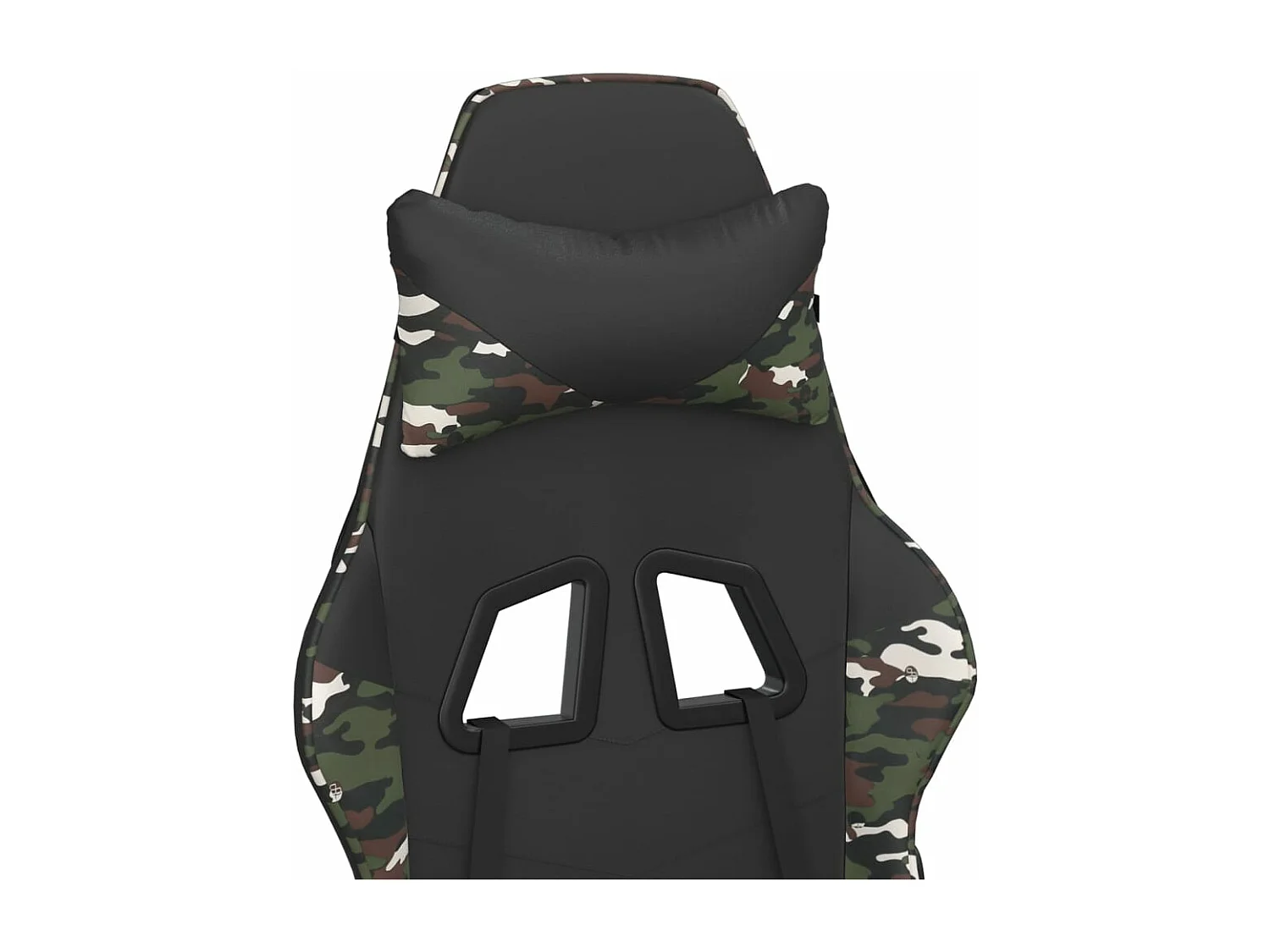 Cadeira gaming couro artificial preto e camuflado