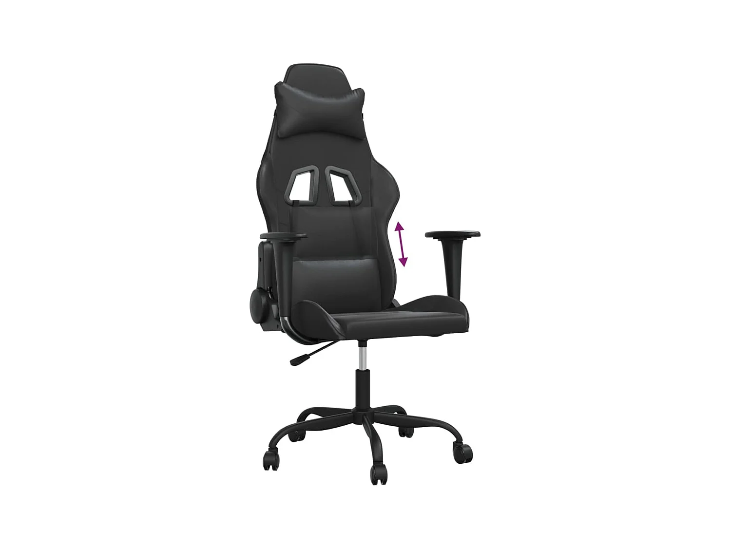 Cadeira de gaming couro artificial preto