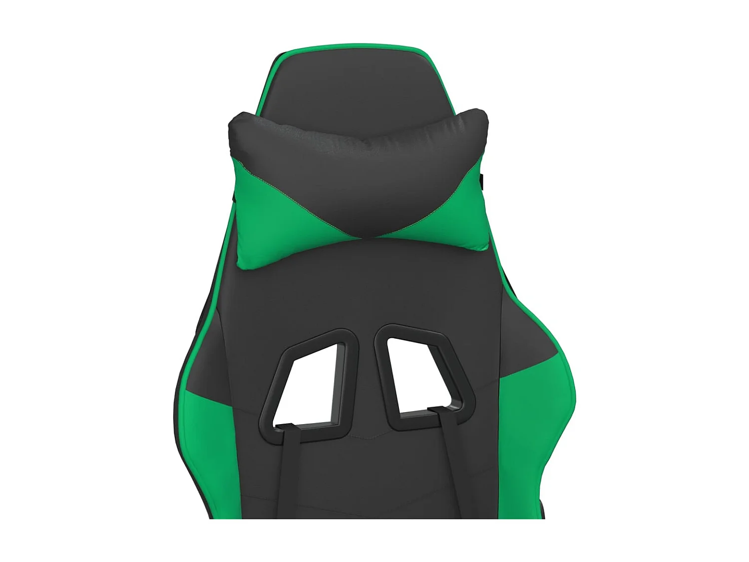 piezas Silla gaming cuero sintético negro y verde