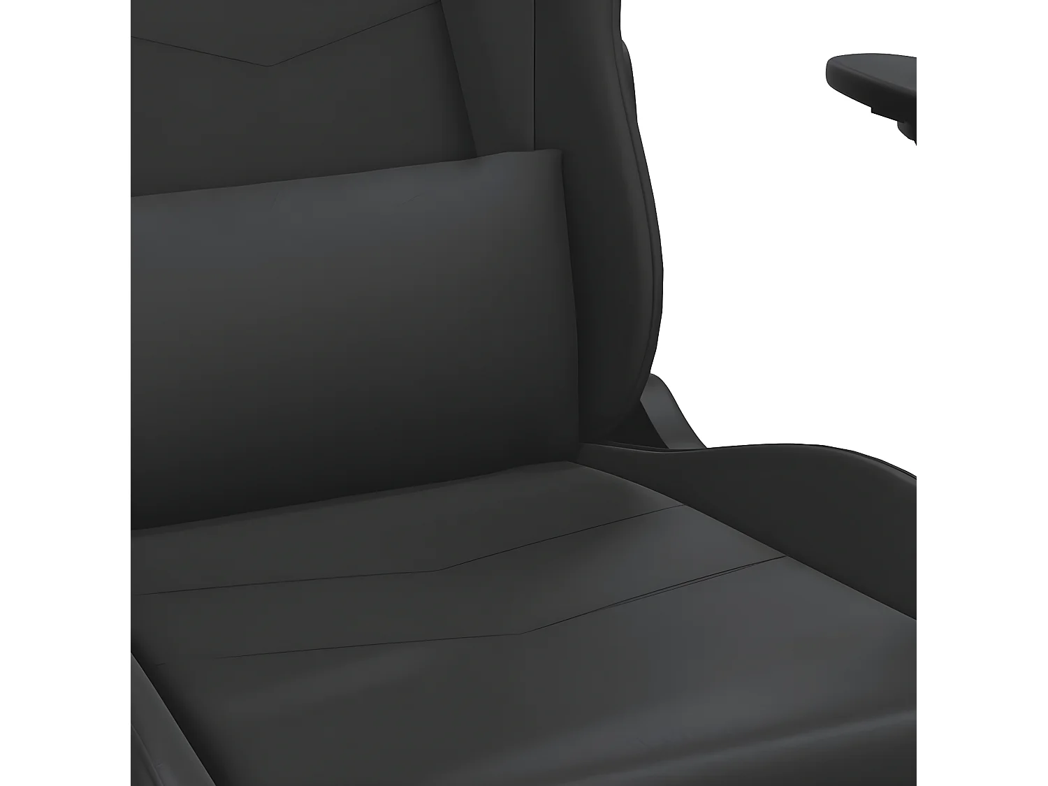 piezas Silla gaming con masaje cuero sintético negro