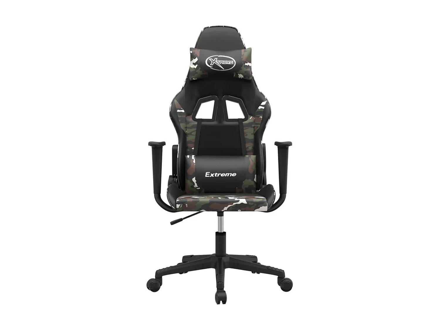 piezas Silla gaming de masaje cuero sintético negro y camuflaje