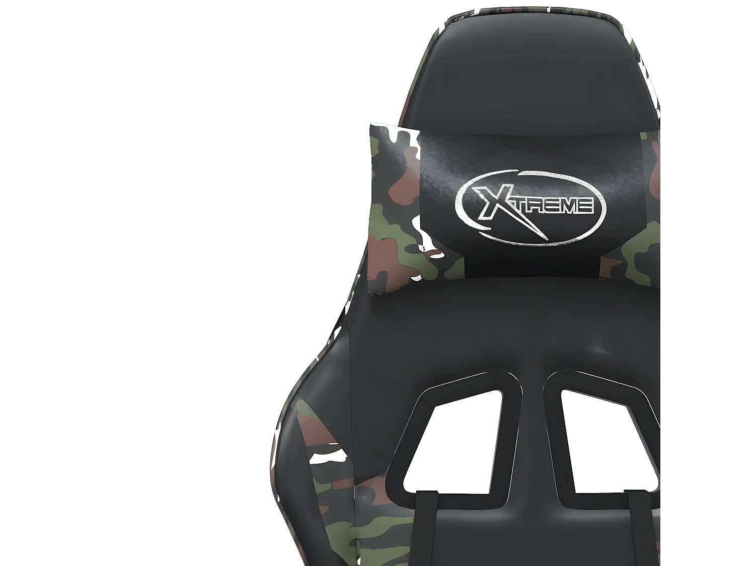 piezas Silla gaming de masaje cuero sintético negro y camuflaje