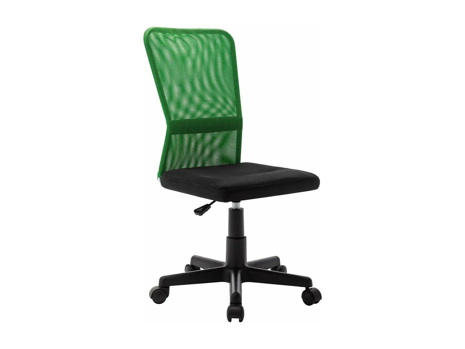 Chaise de bureau Noir et vert 44x52x100 cm Tissu en maille