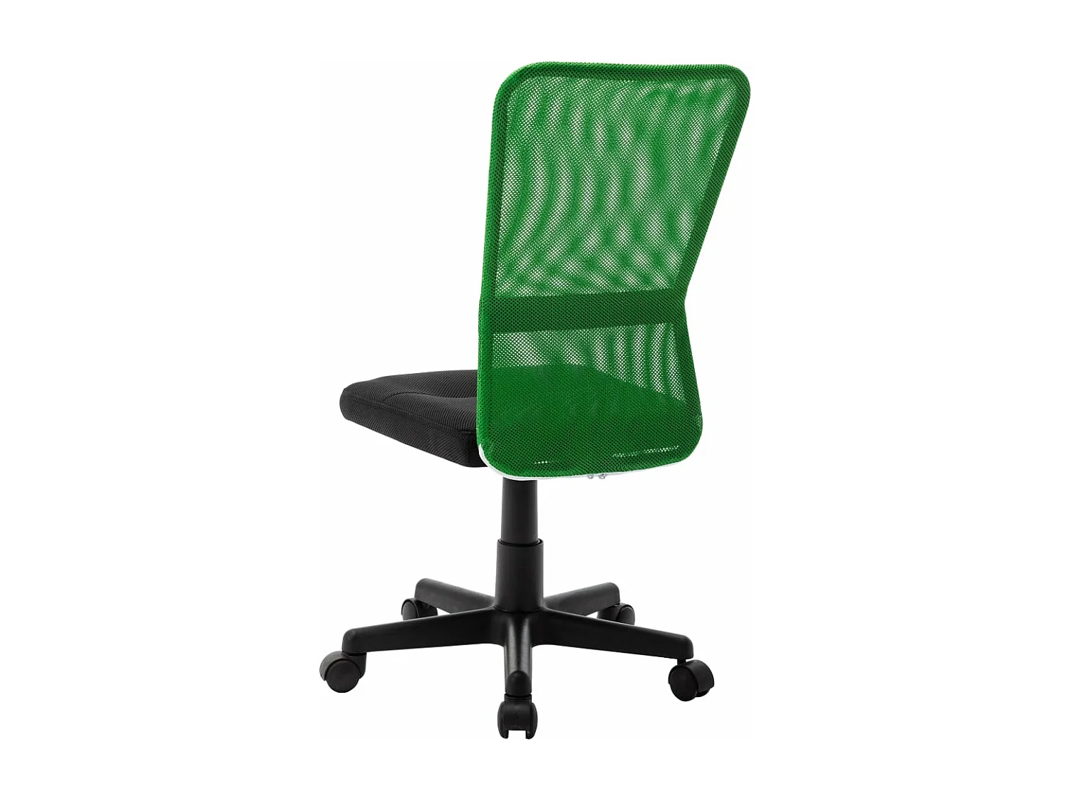 Chaise de bureau Noir et vert 44x52x100 cm Tissu en maille