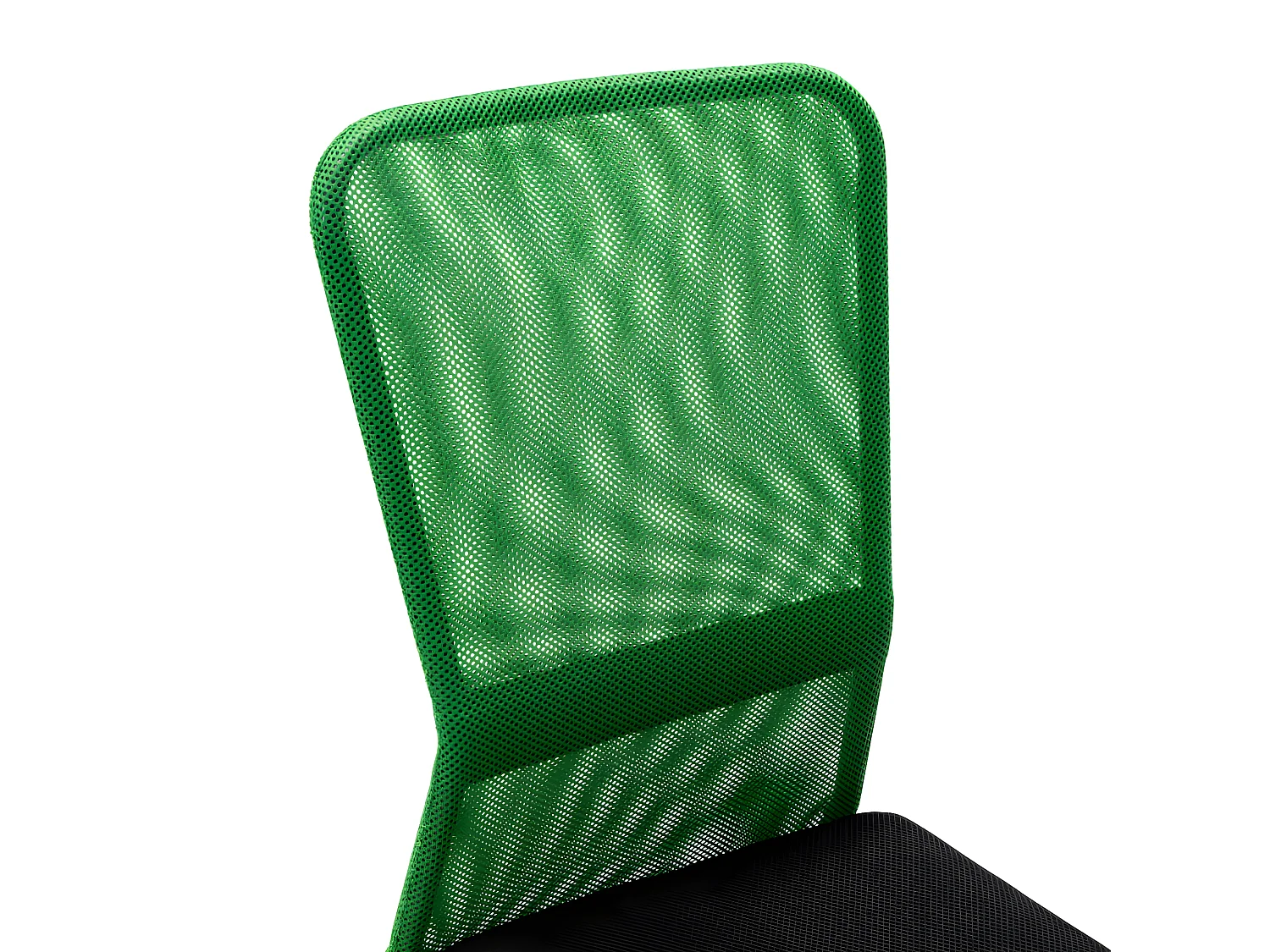 Chaise de bureau Noir et vert 44x52x100 cm Tissu en maille