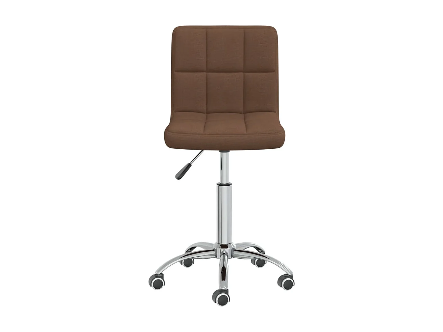 Chaise pivotante de bureau Marron Tissu