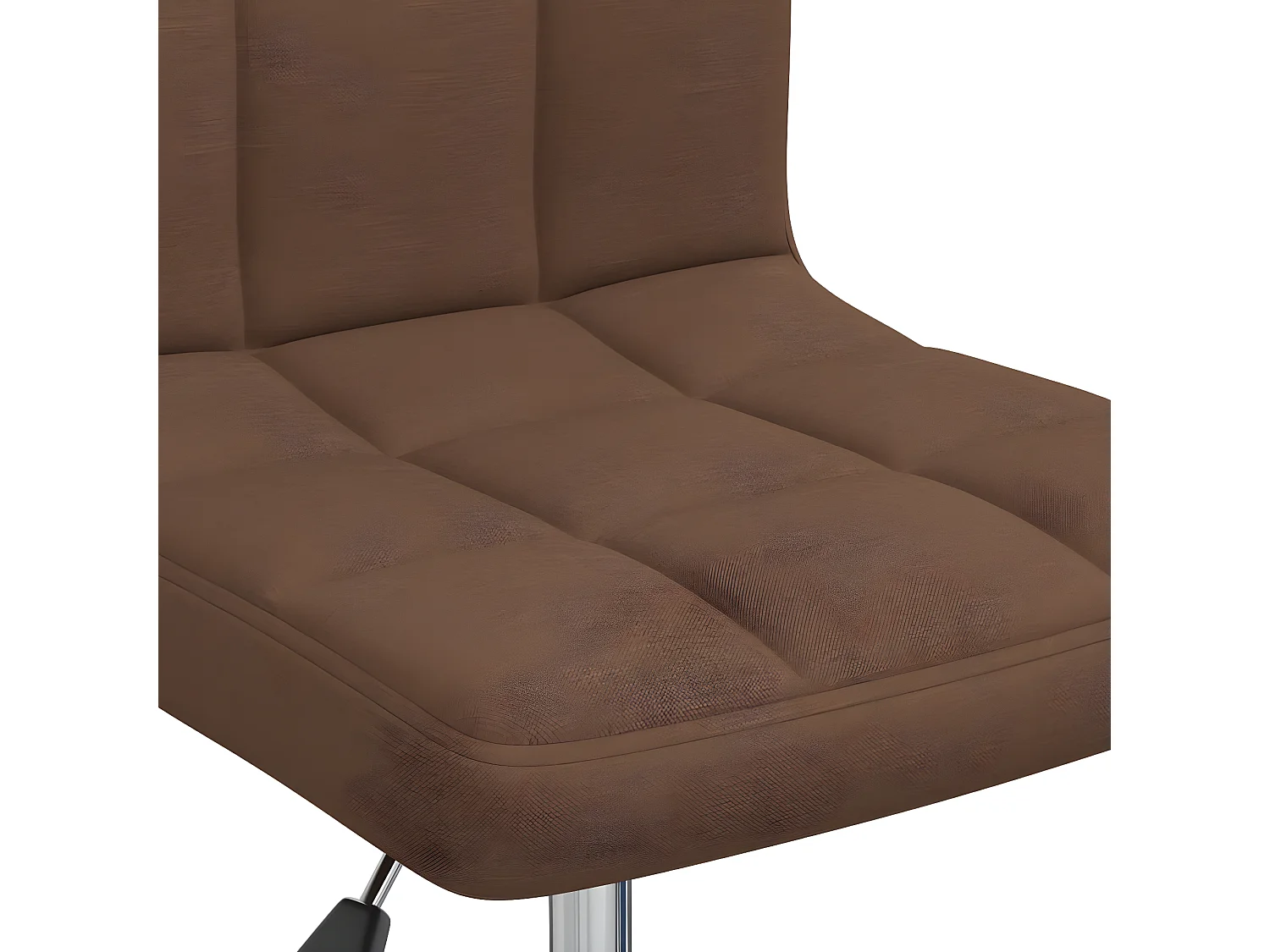 Chaise pivotante de bureau Marron Tissu