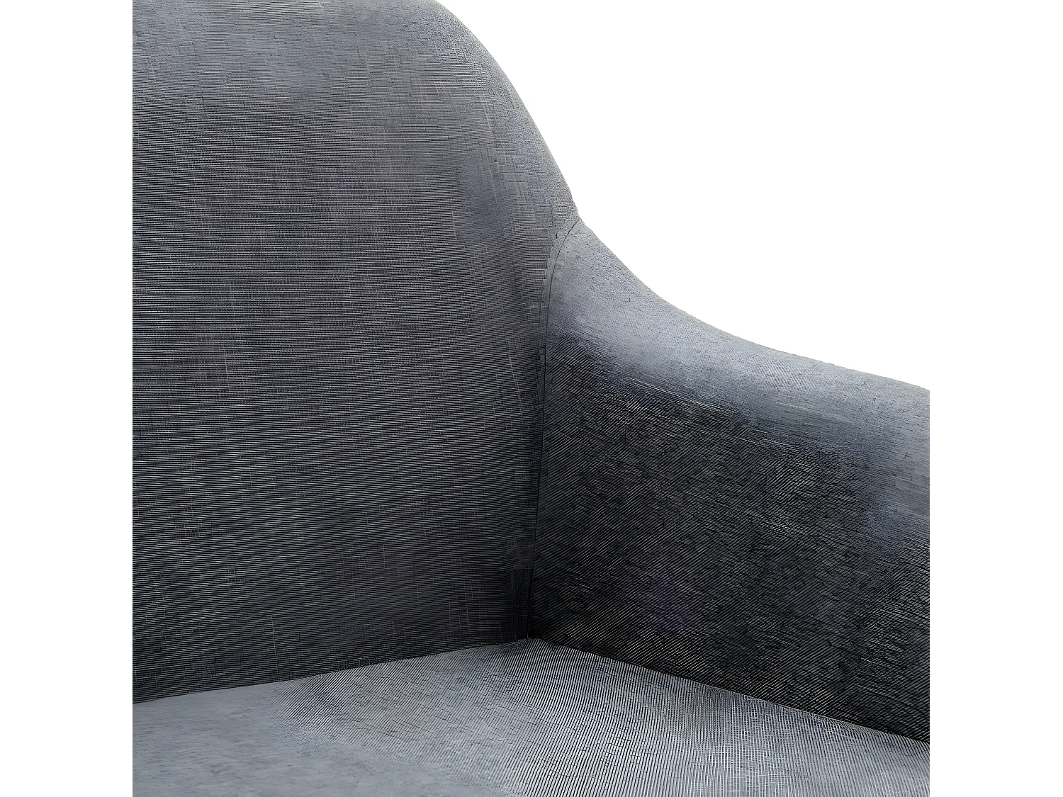 Silla de oficina giratoria de tela gris claro