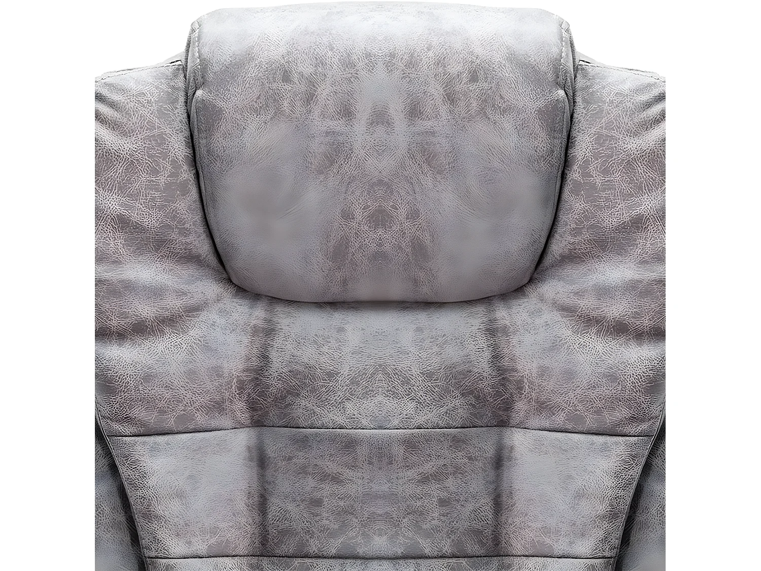 Cadeira de massagens p/ escritório couro artificial cinza-claro