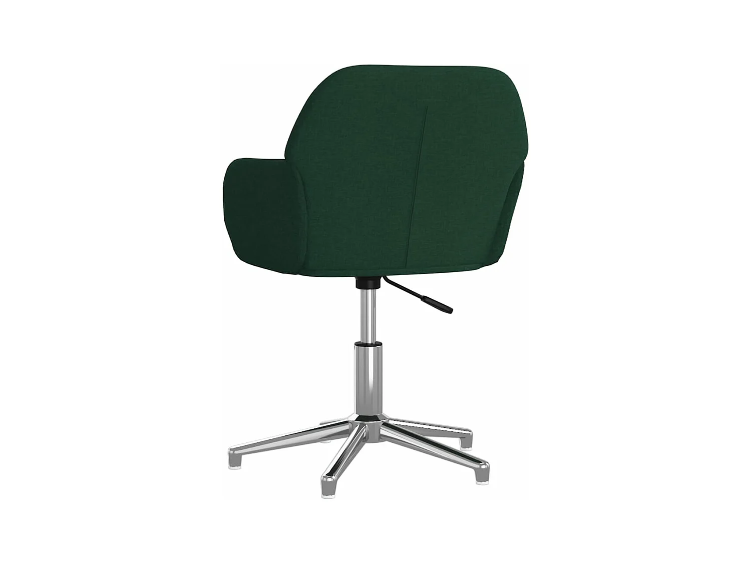Chaise pivotante de bureau Vert foncé Tissu