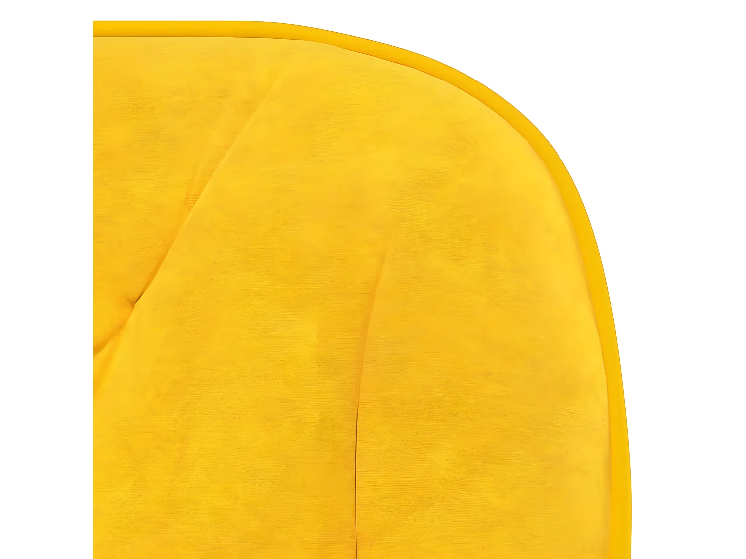 Chaise pivotante de bureau Jaune Velours