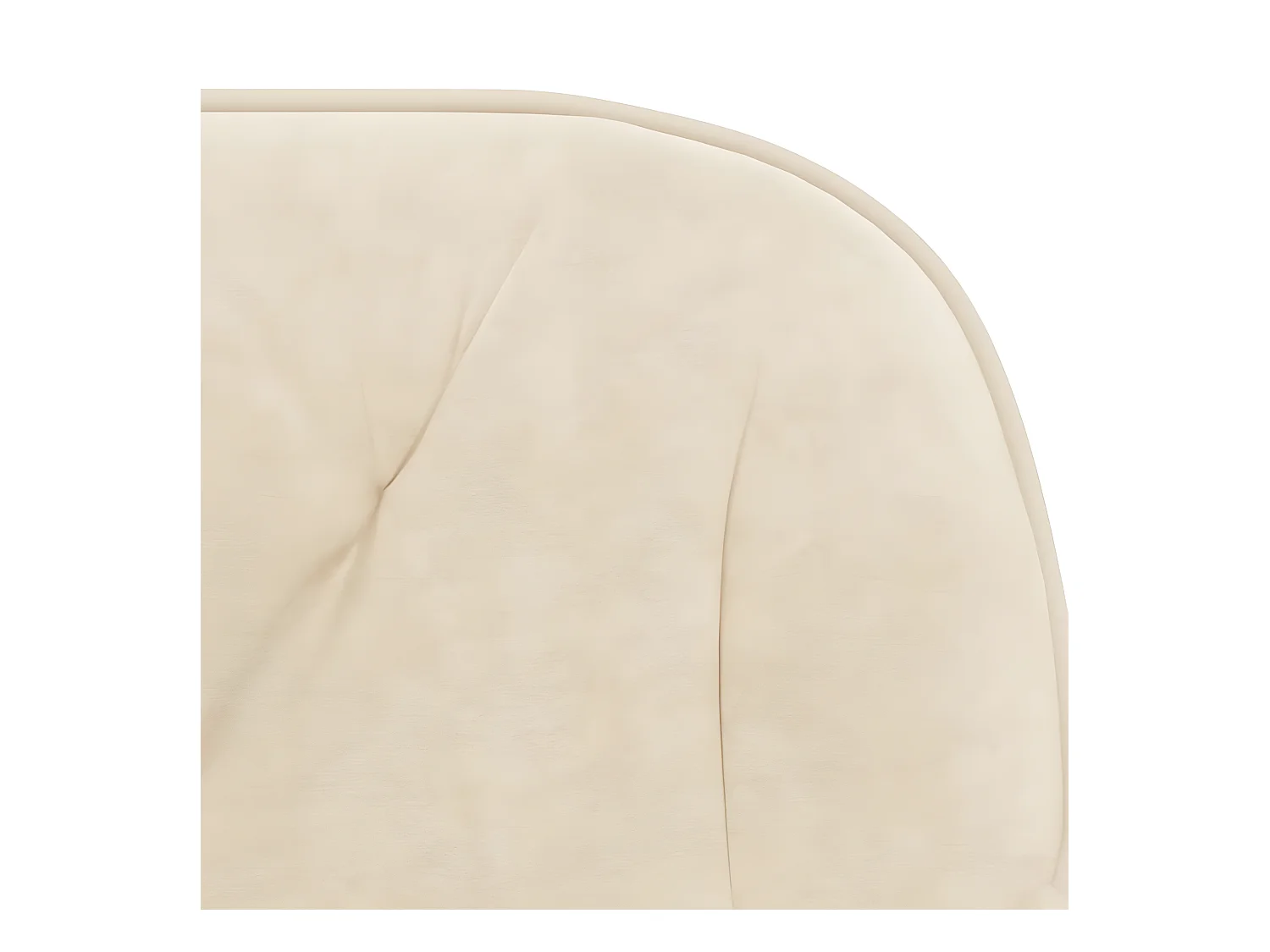 Chaise pivotante de bureau Crème Velours