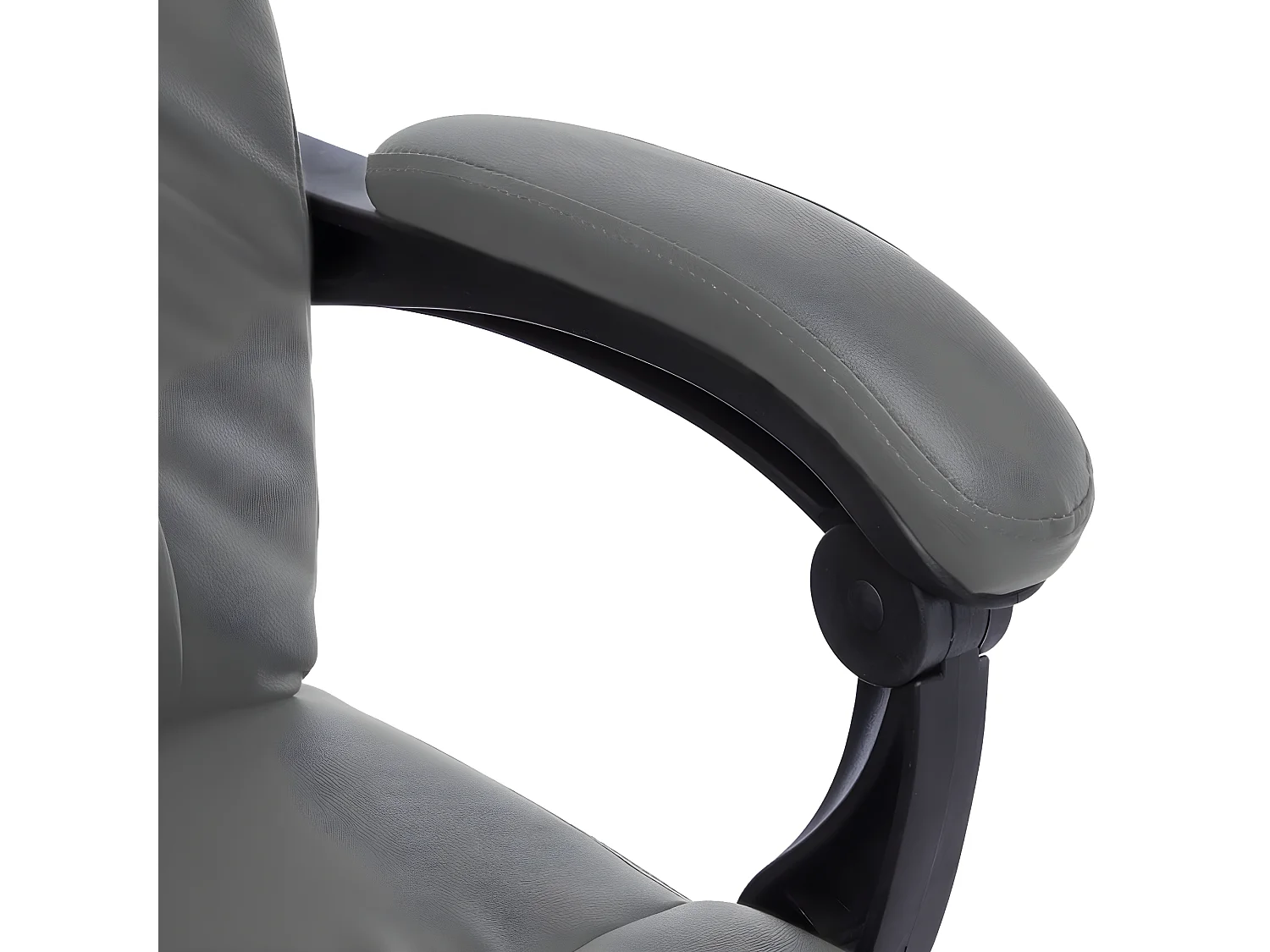 Cadeira escritório c/ função massagem couro artific. antracite