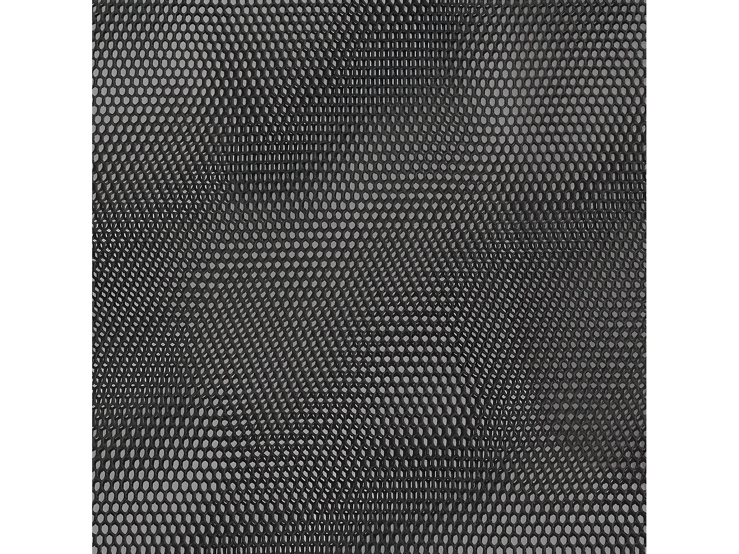 Silla de oficina tela de malla y cuero sintético negro