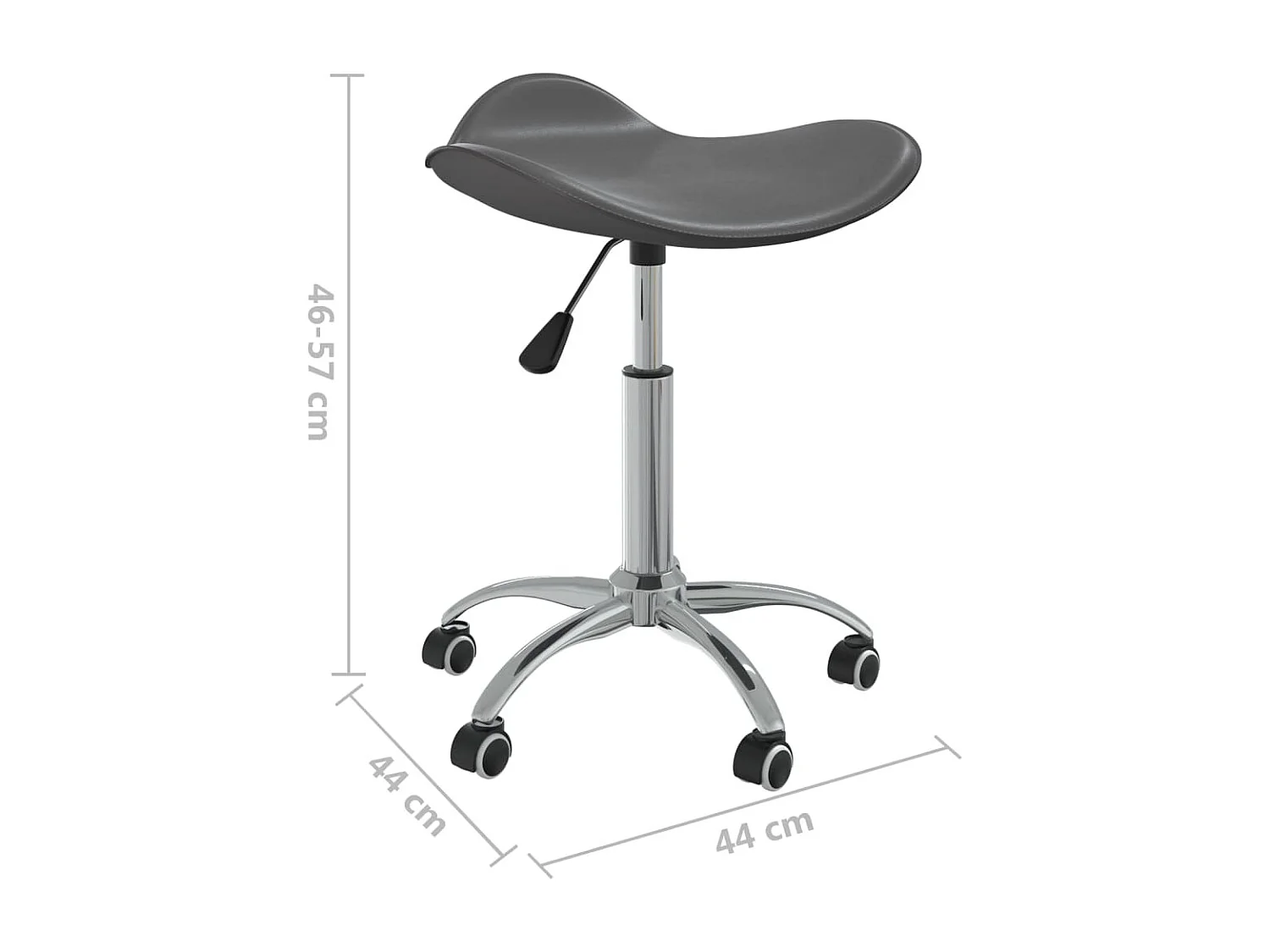 Chaise de bureau Gris Similicuir