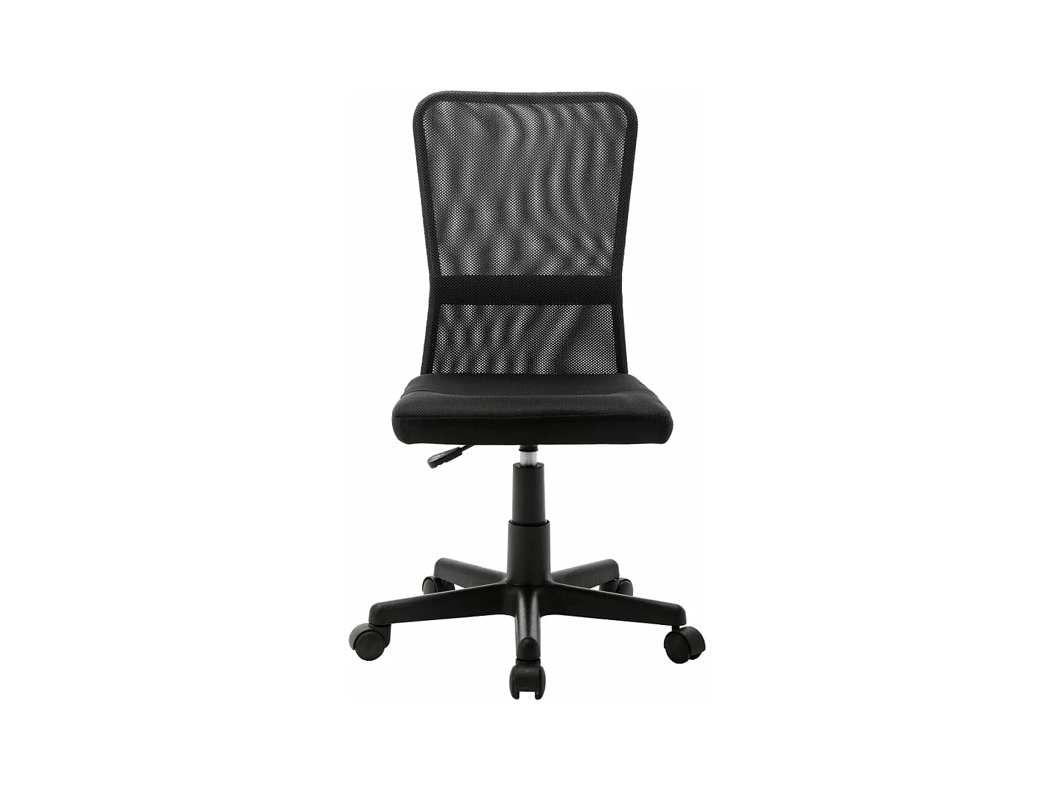 Chaise de bureau Noir 44x52x100 cm Tissu en maille