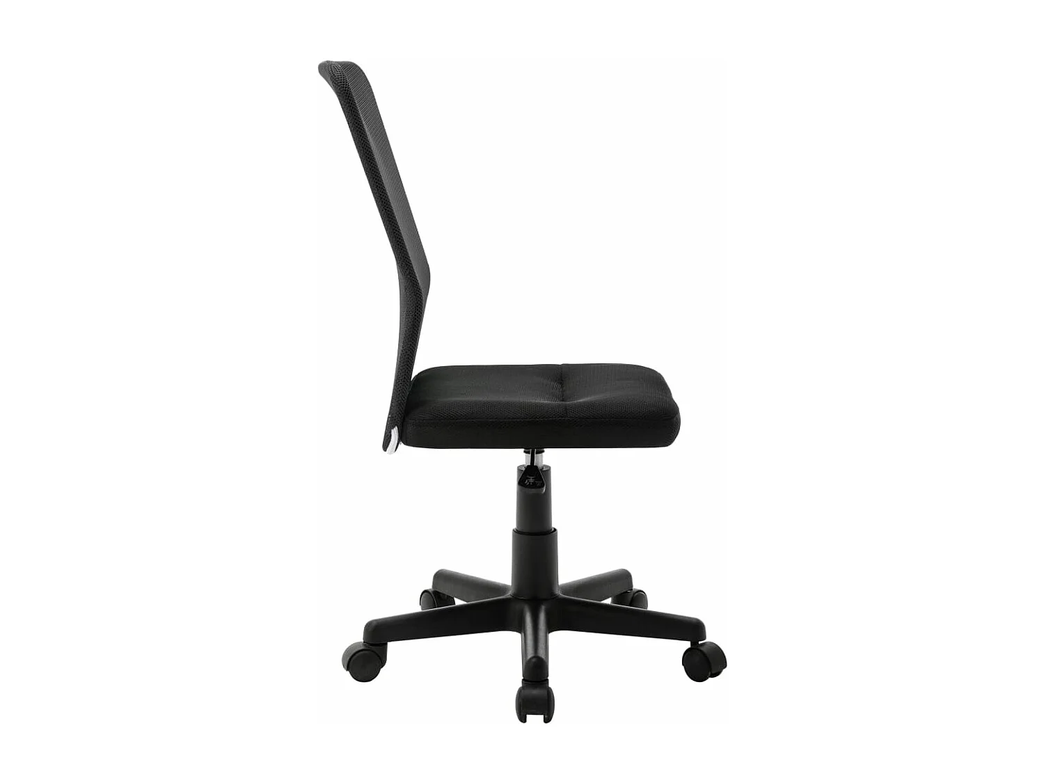 Chaise de bureau Noir 44x52x100 cm Tissu en maille